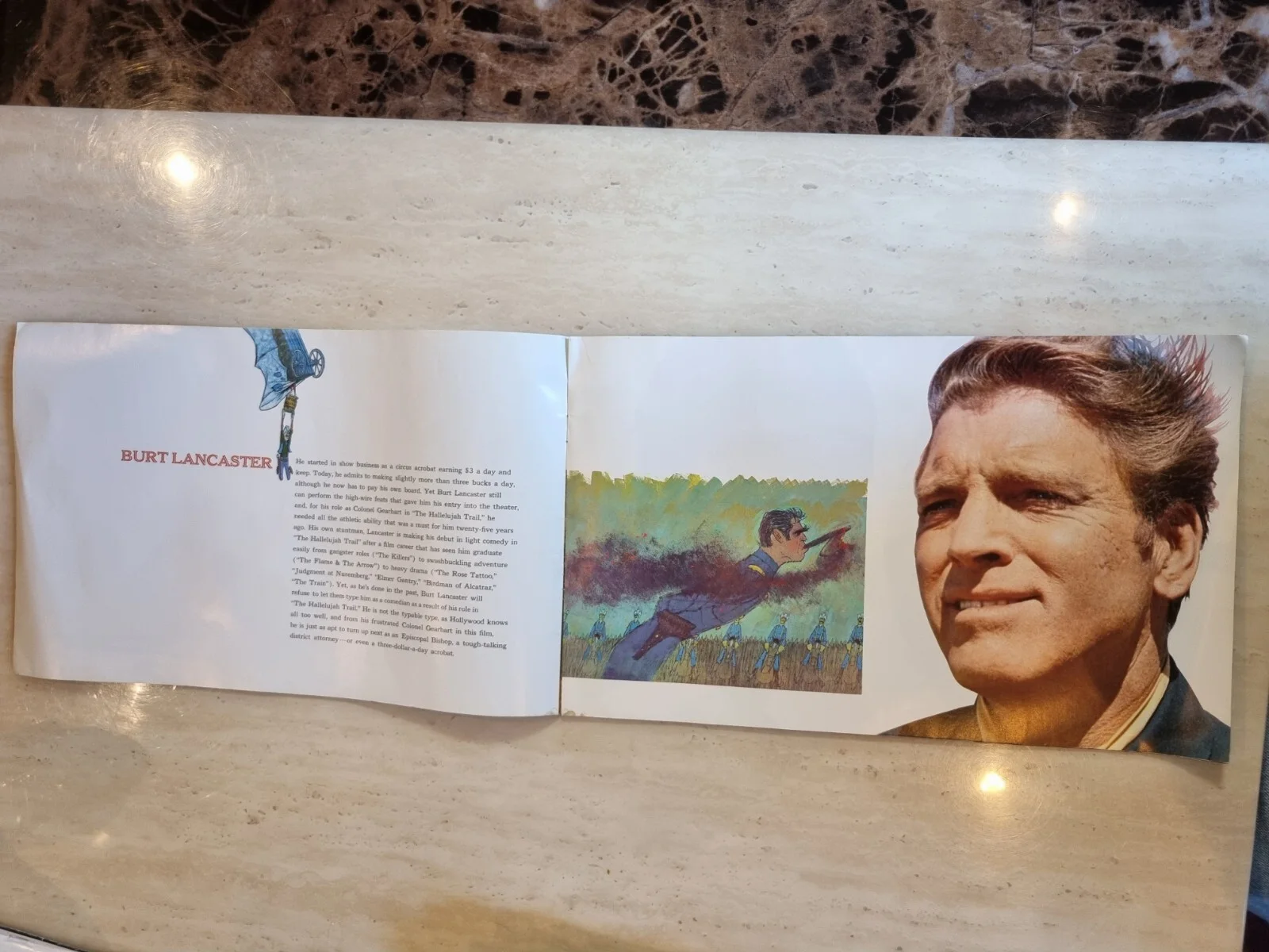 The Hallelujah Trail Burt Lancaster Lee Remick Jim Hutton Cinema Programme, изображение 4