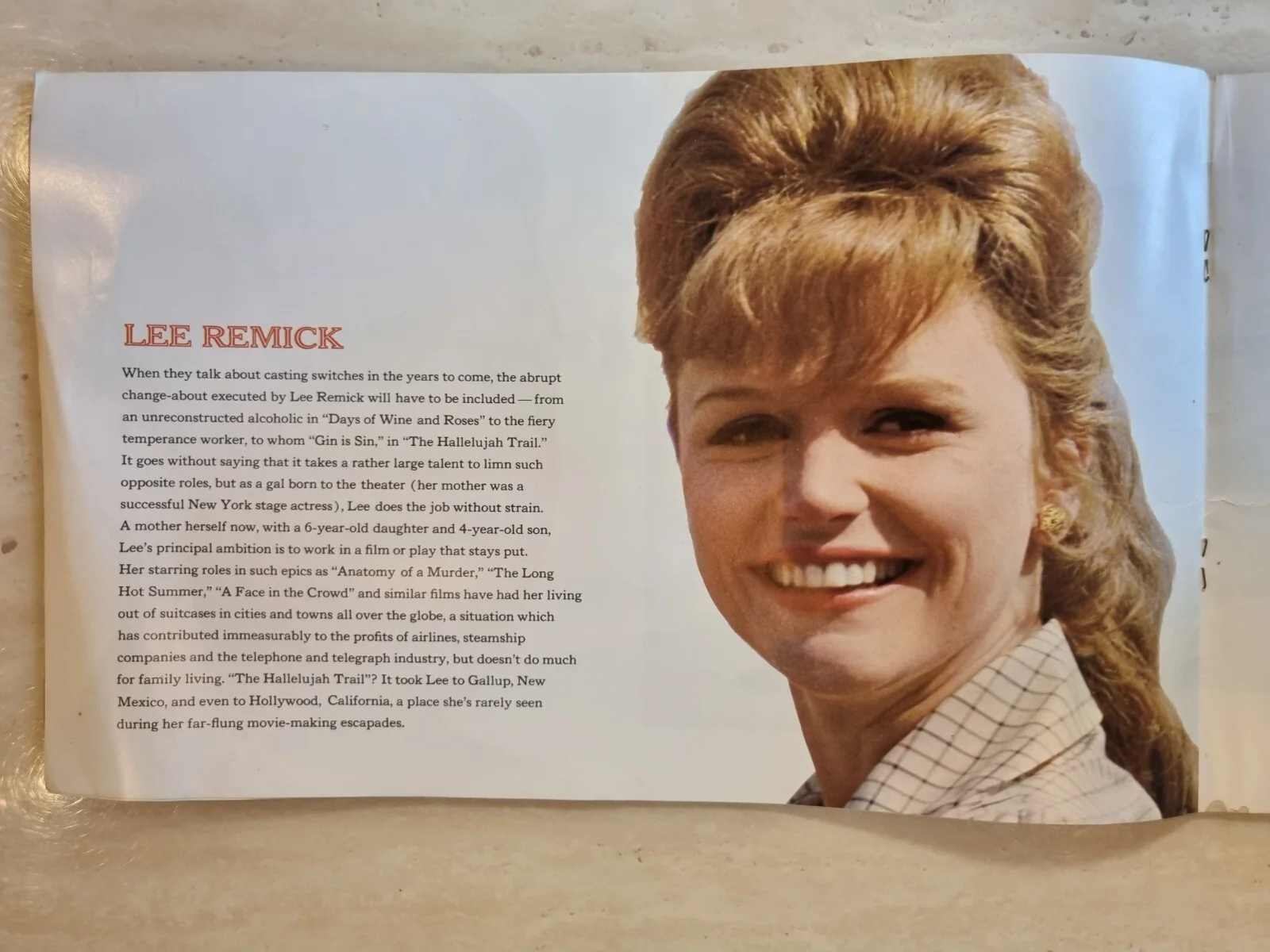 The Hallelujah Trail Burt Lancaster Lee Remick Jim Hutton Cinema Programme, изображение 5
