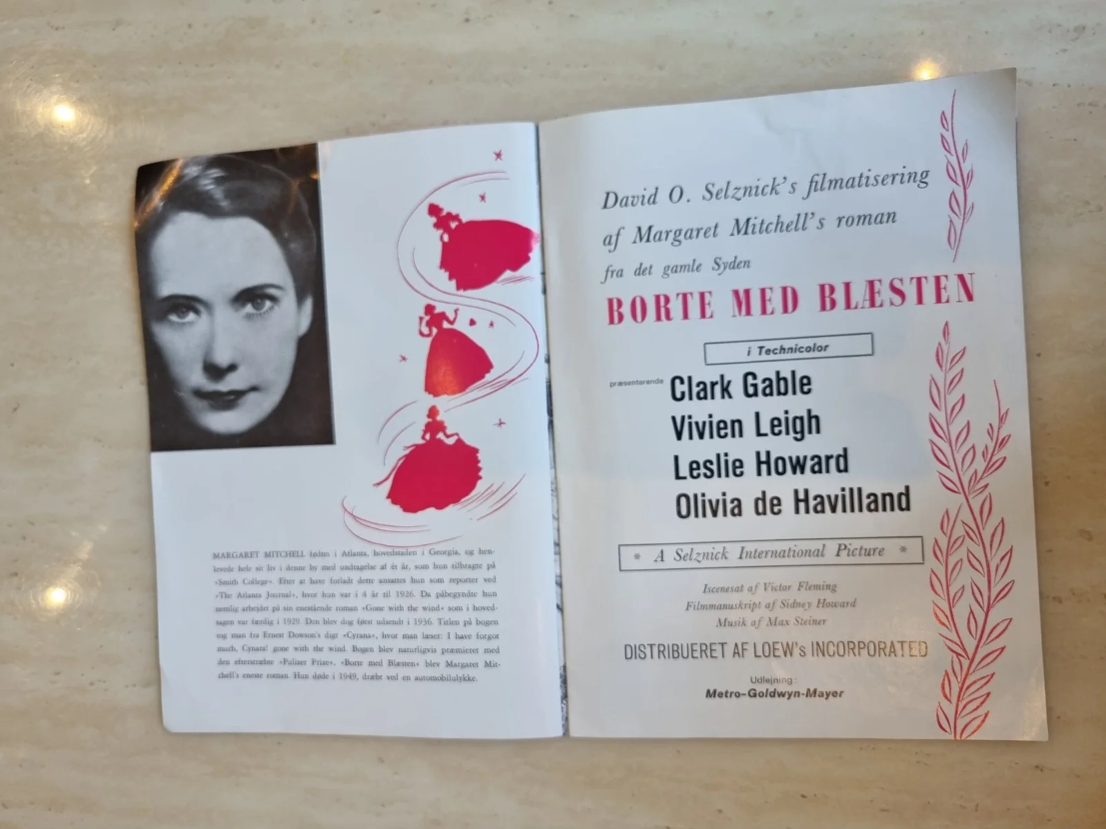 Cinema Programme Borte Med Blasten - Gone with The Wind Dutch Version, image 2