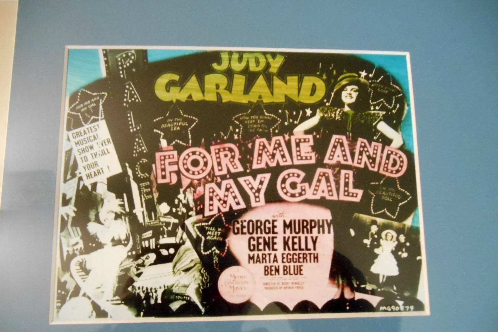 Judy Garland — Judy Garland Autographed Signed MGM Stationary Framed Auto 16x11 COA C.1940's, image 3