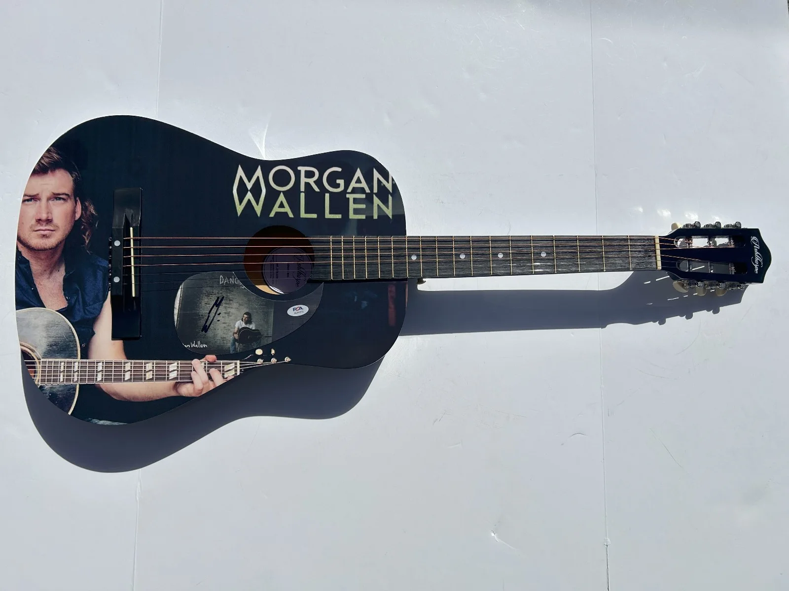 Morgan Wallen Signed Autographed Dangerous Full Size Acoustic Guitar PSA/DNA, image 2
