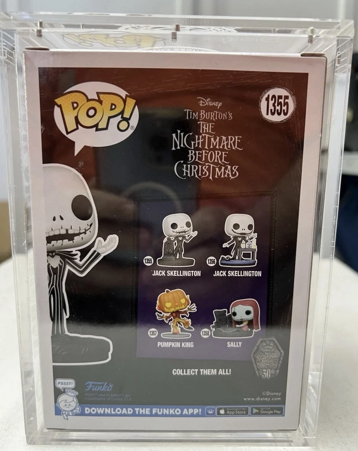 Funko Pop Jack Nightmare Before Christmas SIGNED TIM BURTON!! #1355 COA In Hard, изображение 3