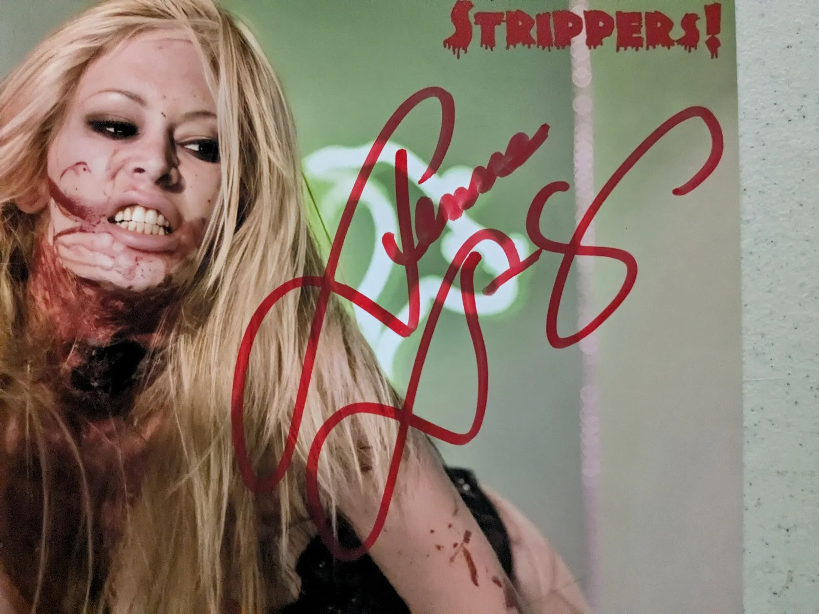 Jenna Jameson Signed 8x10 Zombie Strippers Photo Autographed COA d, изображение 2