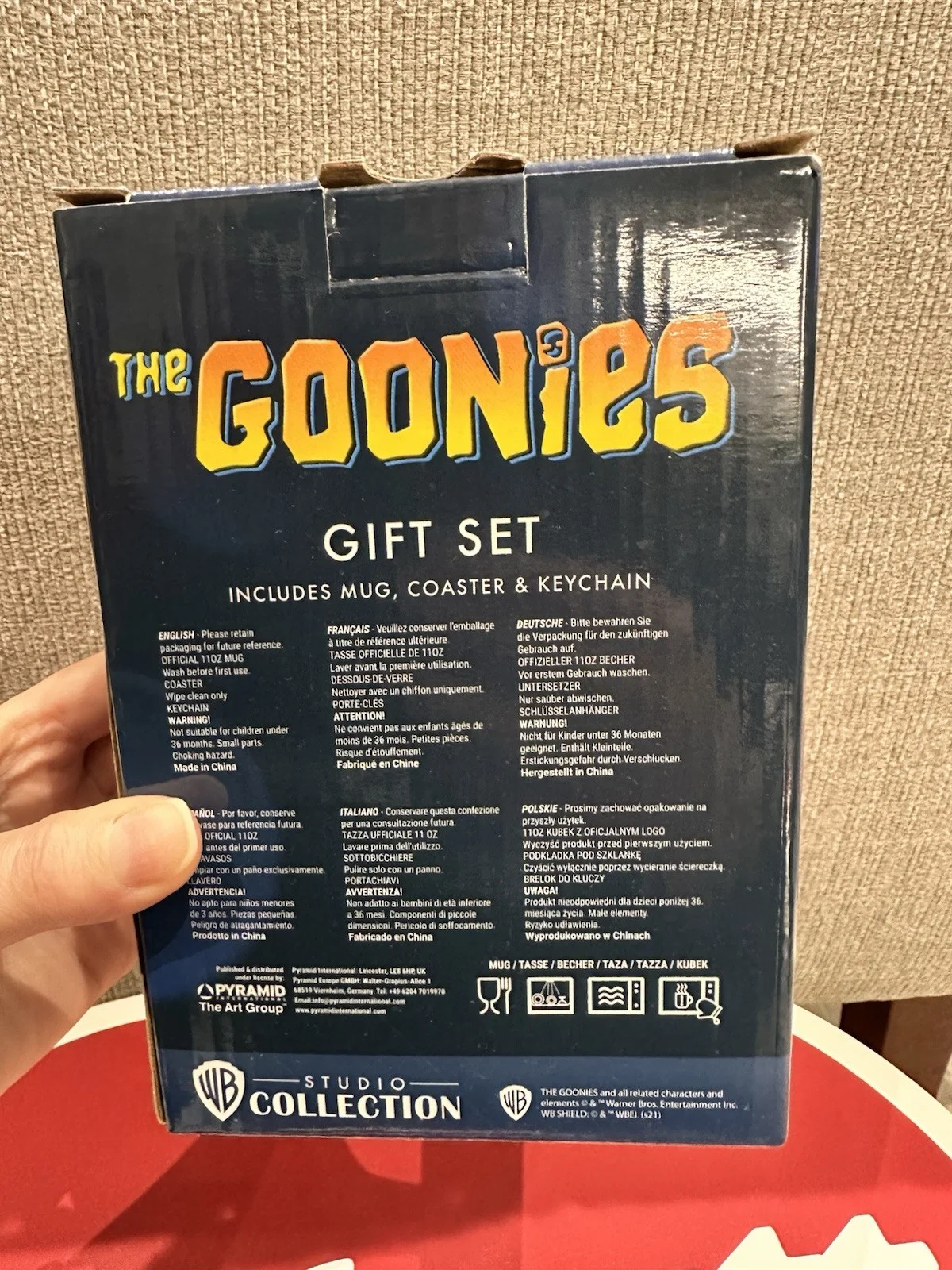 The Goonies Sloth Gift Set Mug Coaster Keychain Brand New, image 3
