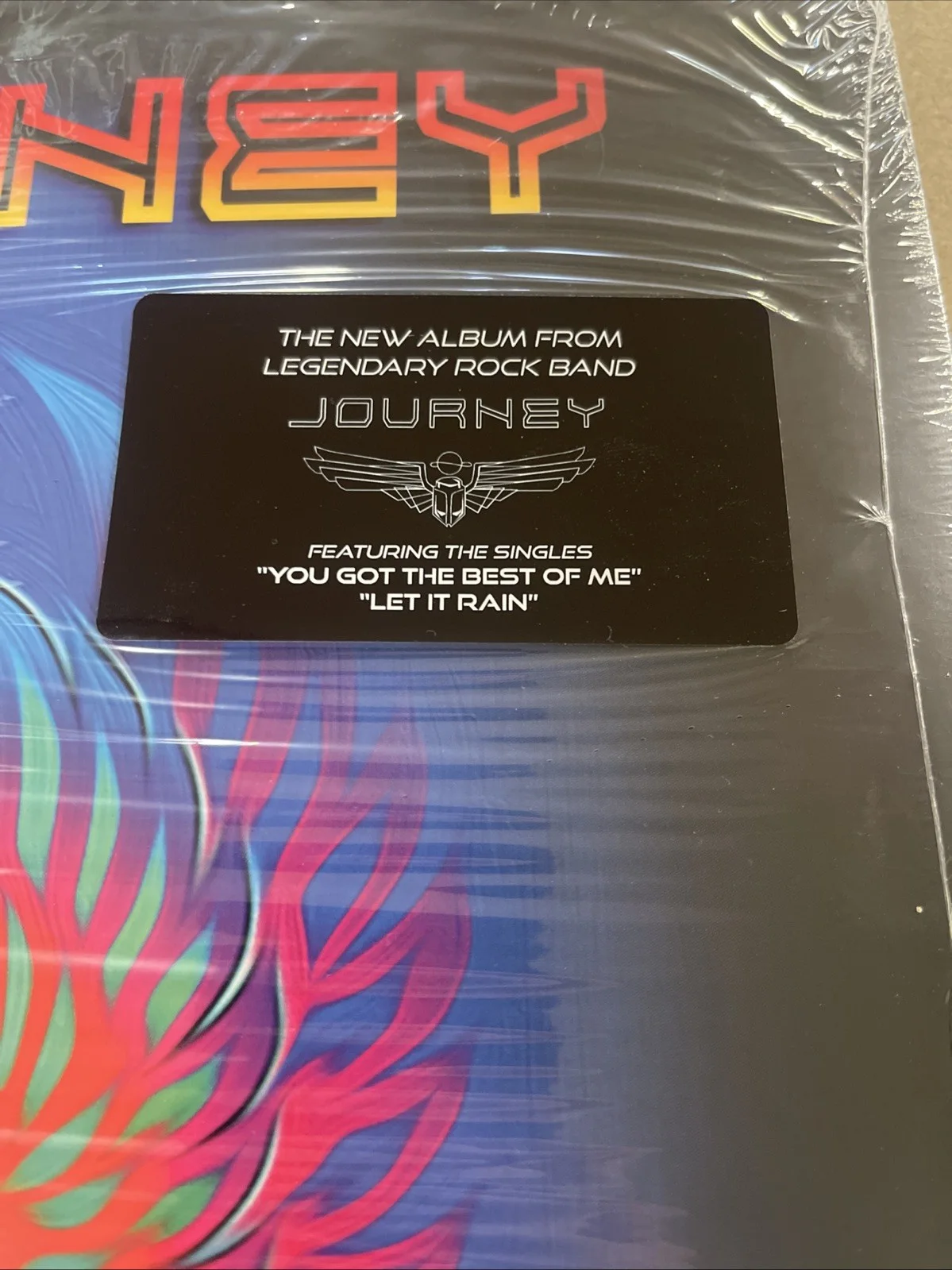 Journey Freedom Vinyl Record + Signed 11x11 Cover Art Card NEW OPENED AUTOGRAPH, image 3
