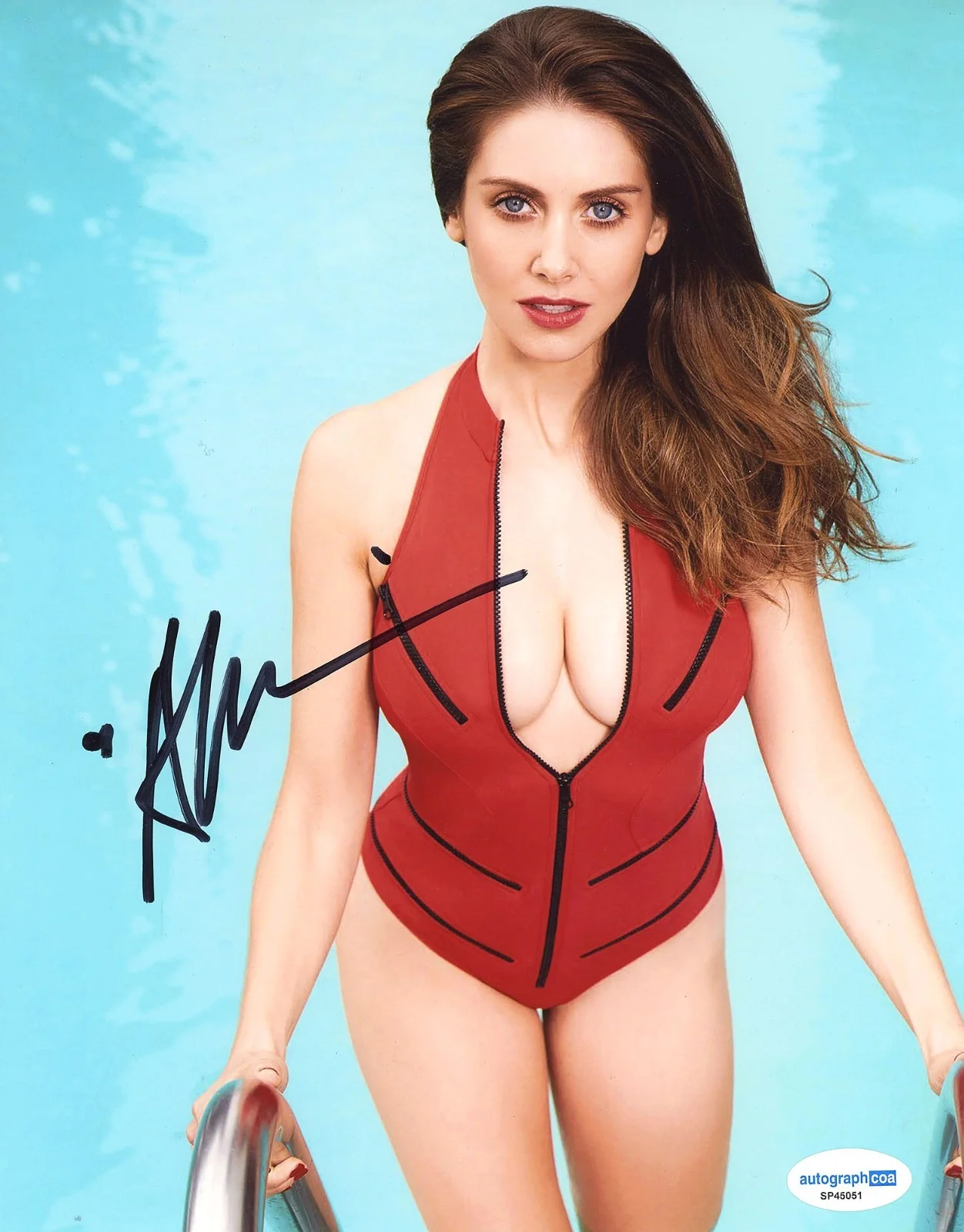 Alison Brie — Alison Brie signed 8x10 Photo EXCT PROOF p Hot SEXY Masters of the Universe ACOA, изображение 4