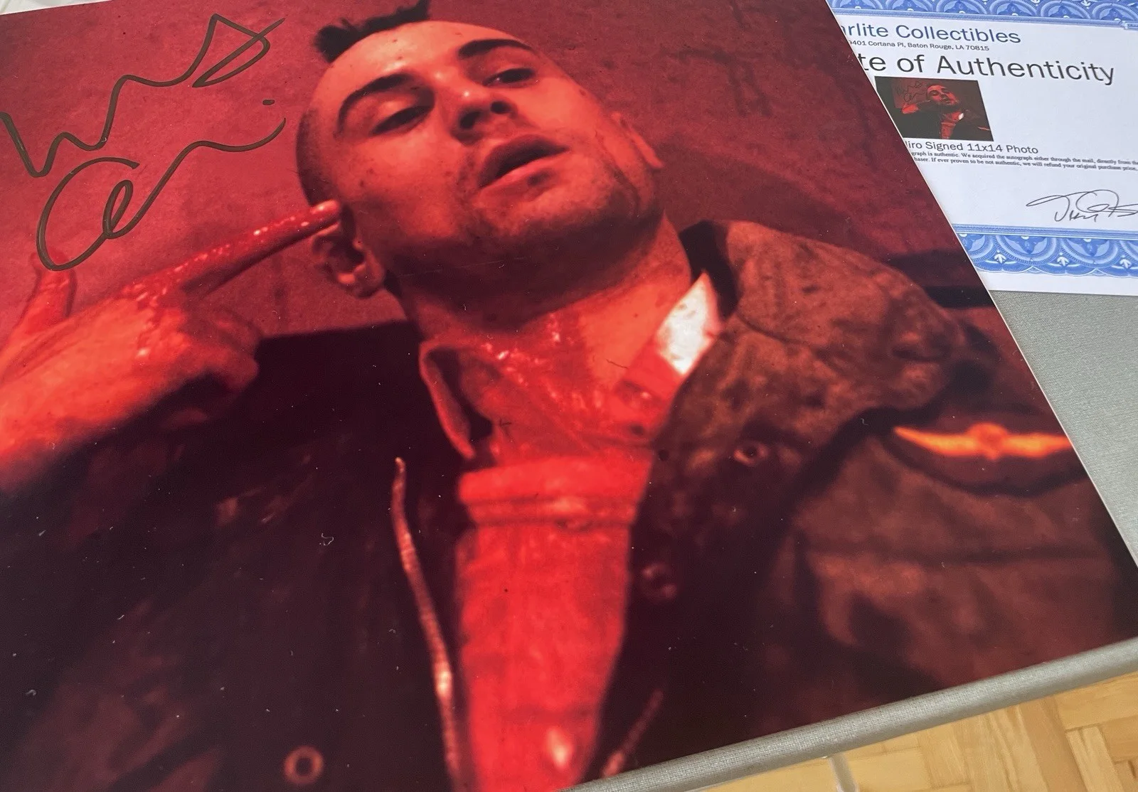ROBERT DE NIRO SIGNED 11x14 AUTOGRAPHED TAXI DRIVER ICONIC SCENE RARE COA, изображение 4