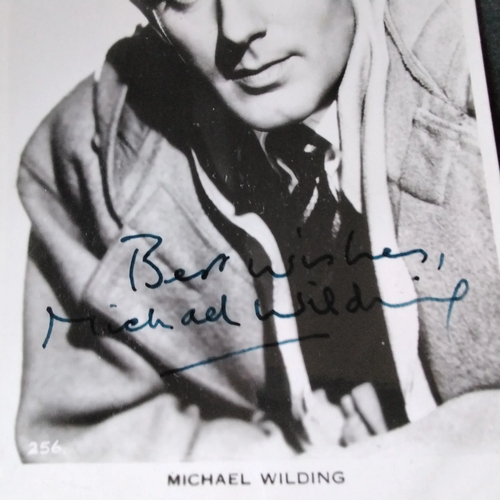 Michael Wilding SIGNED Photo 50s Movie TV Actor Glass Slipper Frankenstein Liz, изображение 4