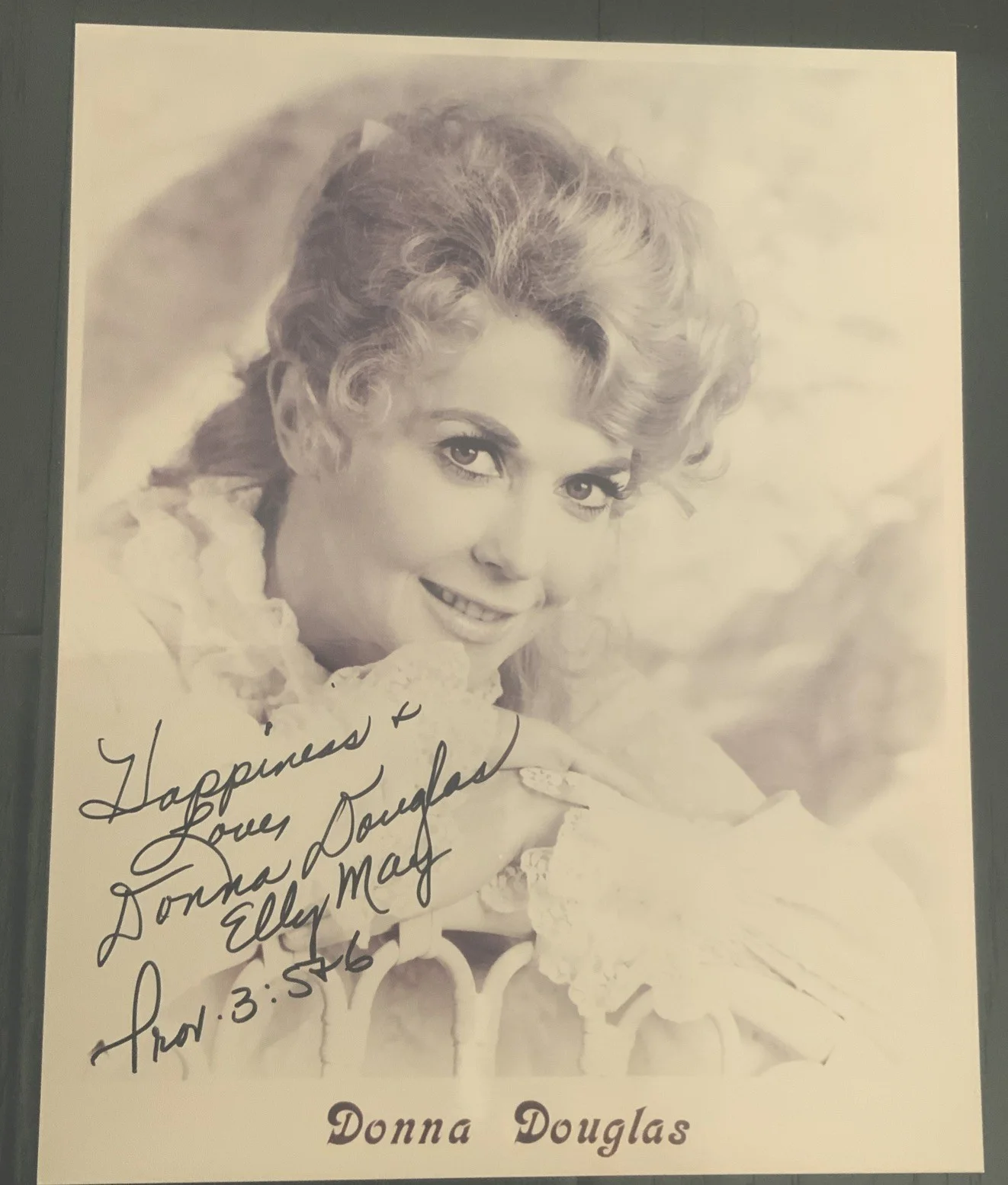 Donna Douglas — Donna Douglas Beverly Hillbillies Elly May Hand Signed In Person Autographed, изображение 2