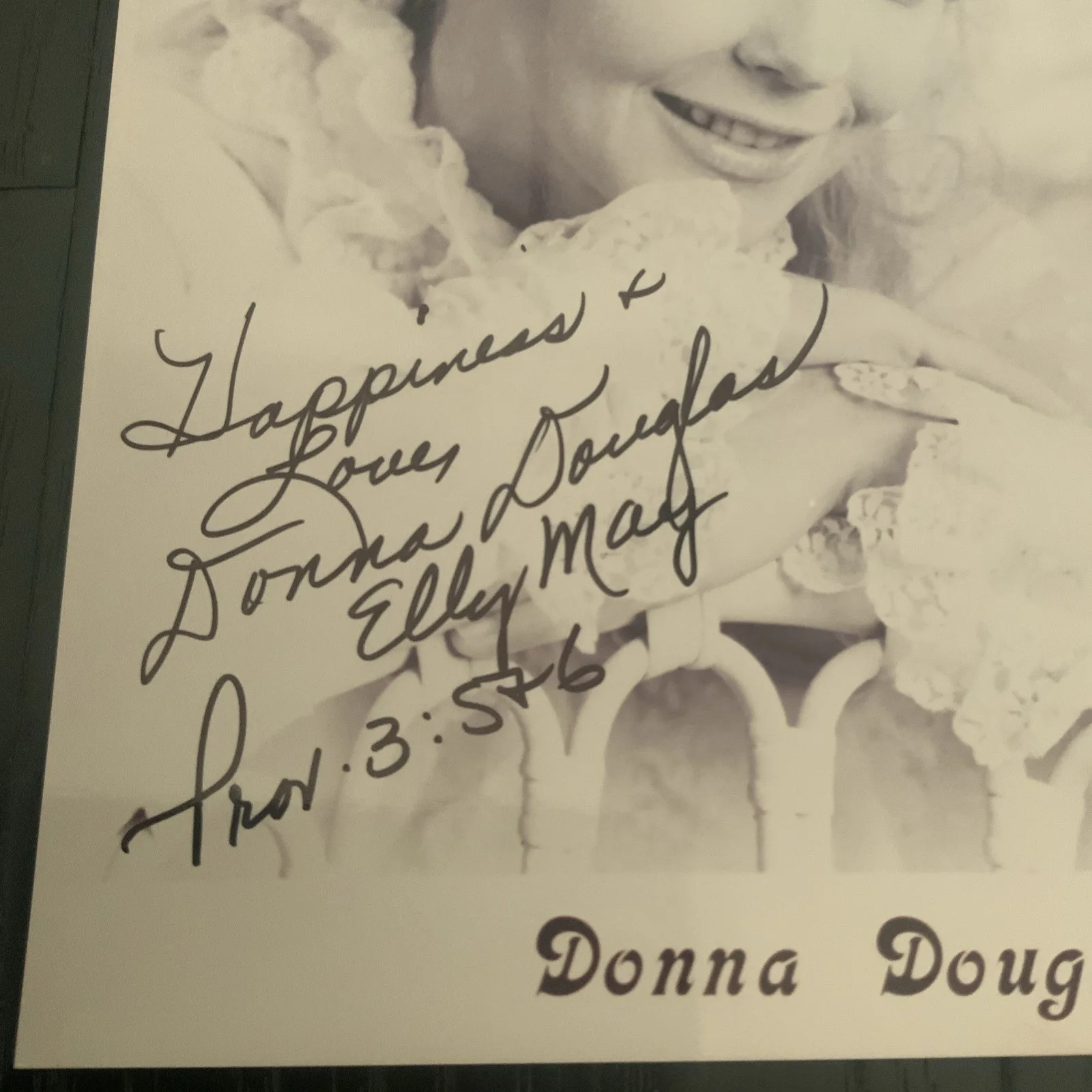 Donna Douglas — Donna Douglas Beverly Hillbillies Elly May Hand Signed In Person Autographed, изображение 3