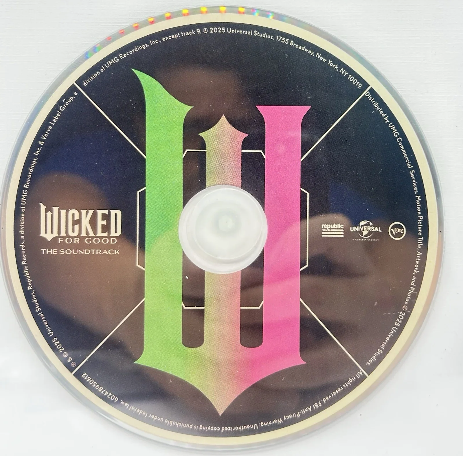 Ariana Grande & Cynthia Erivo Signed Wicked For Good CD FRAMED Full Sig PSA/DNA, image 4