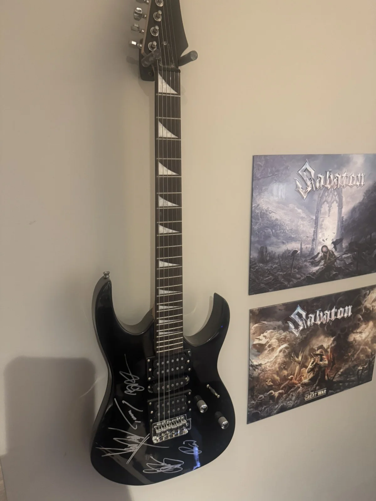 Signed Sabaton Guitar, image 3