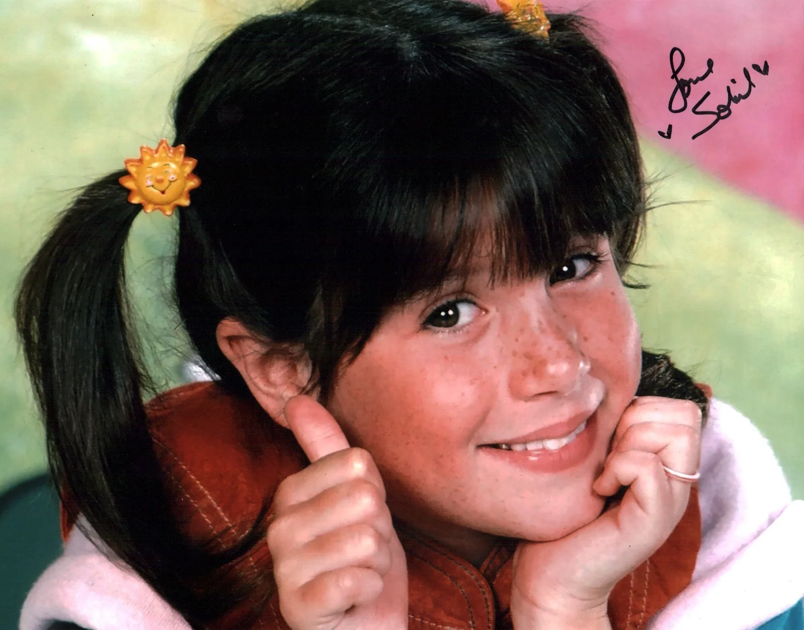 Soleil Moon Frye — Soleil Moon Frye Punky Brewster 11x14 Signed Photo Poster JSA Certified Auto