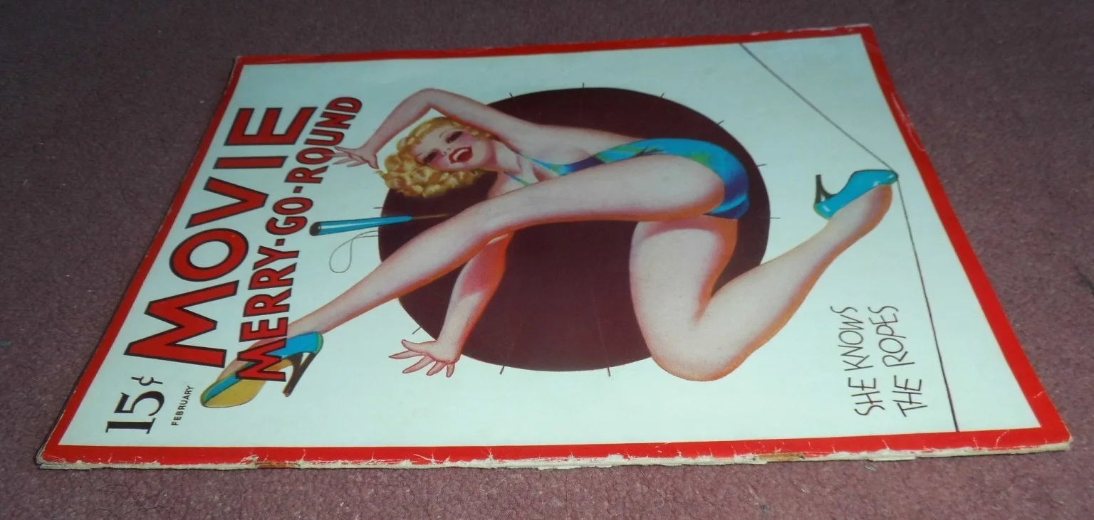 MOVIE MERRY-GO-ROUND (1937) US mag ENOCH BOLLES RACY COVER, изображение 3