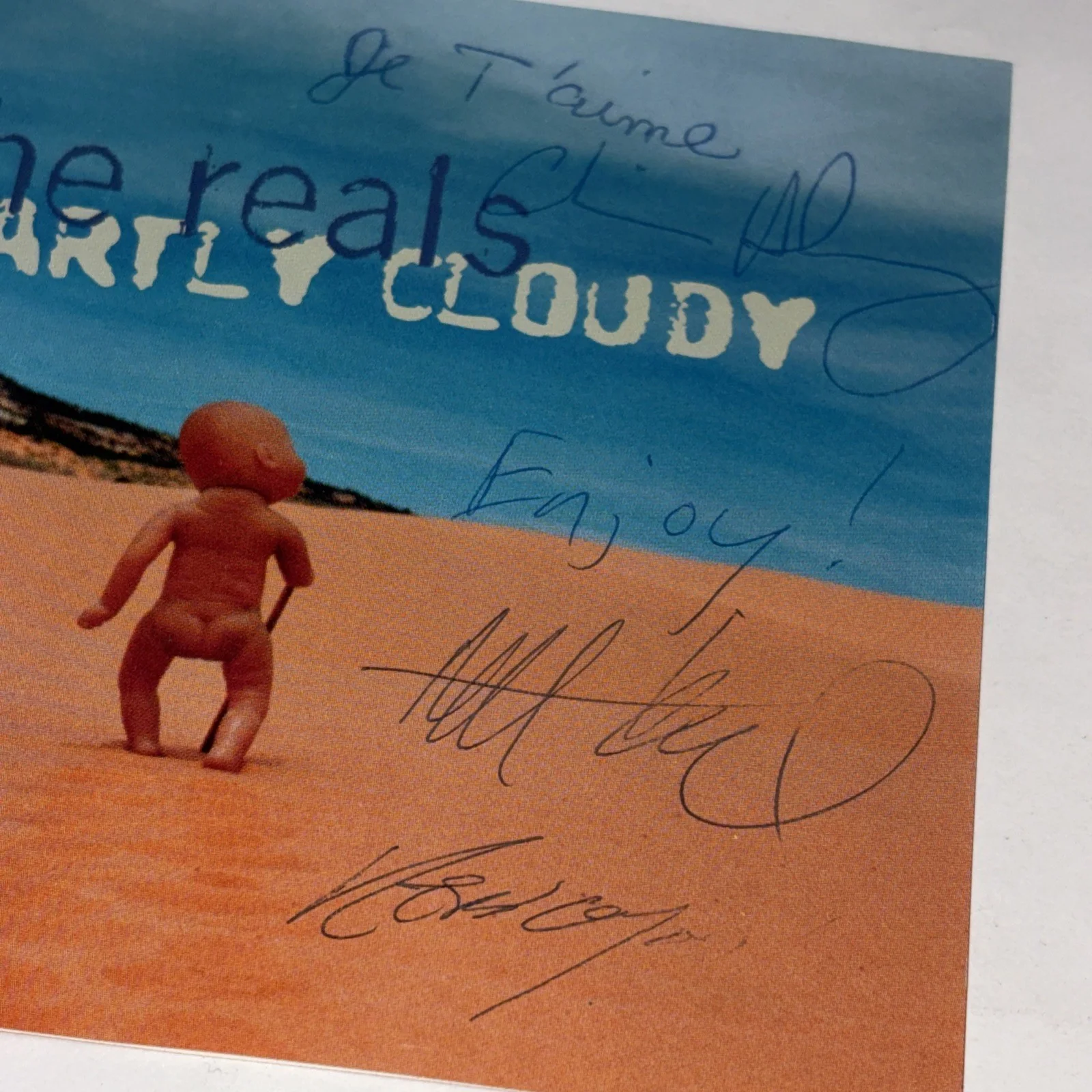 The Reals Partly Cloudy SIGNED CD Booklet, image 2
