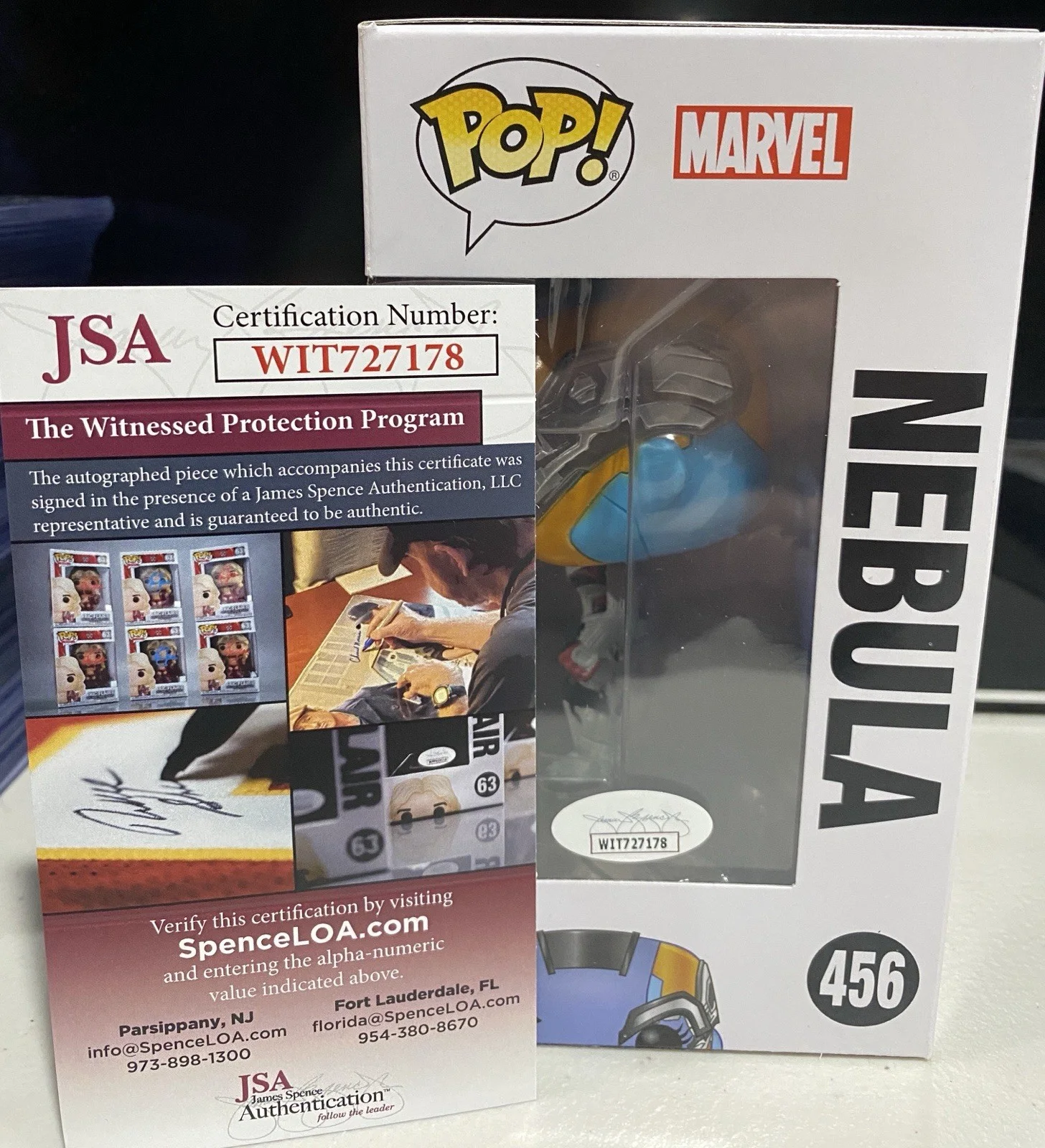 Karen Gillan — Karen Gillan Signed Nebula Funko Pop! #456 7BAP Exclusive 140 pc (JSA COA), изображение 2