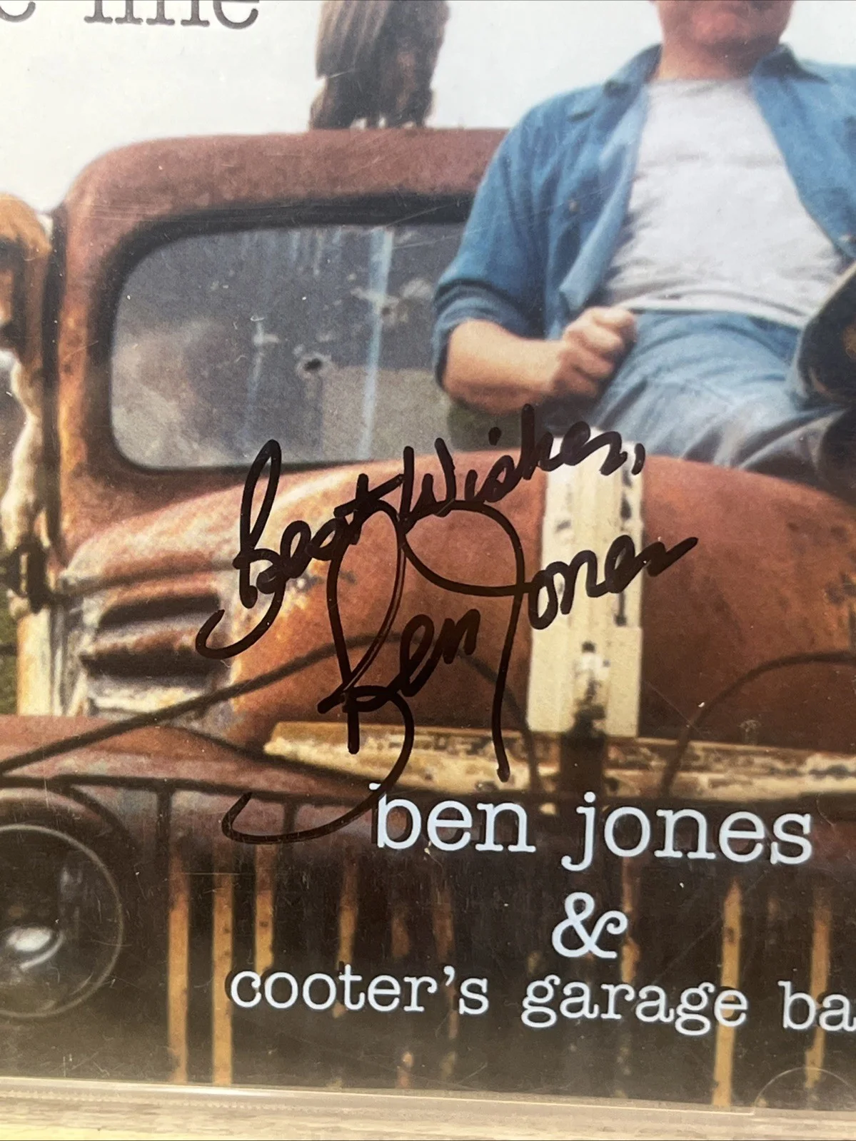 Ben Jones Cooter — Ben Jones “Cooter” Signed Cd End Of The Line The Dukes of Hazzard Autograph, изображение 3