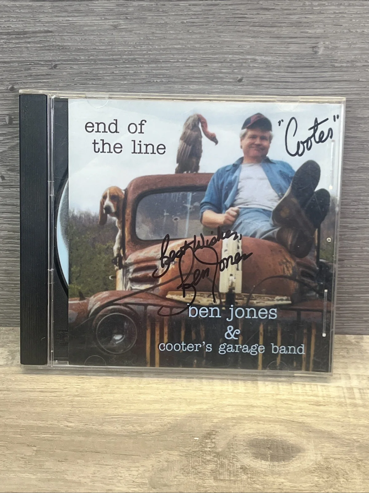 Ben Jones Cooter — Ben Jones “Cooter” Signed Cd End Of The Line The Dukes of Hazzard Autograph, изображение 4