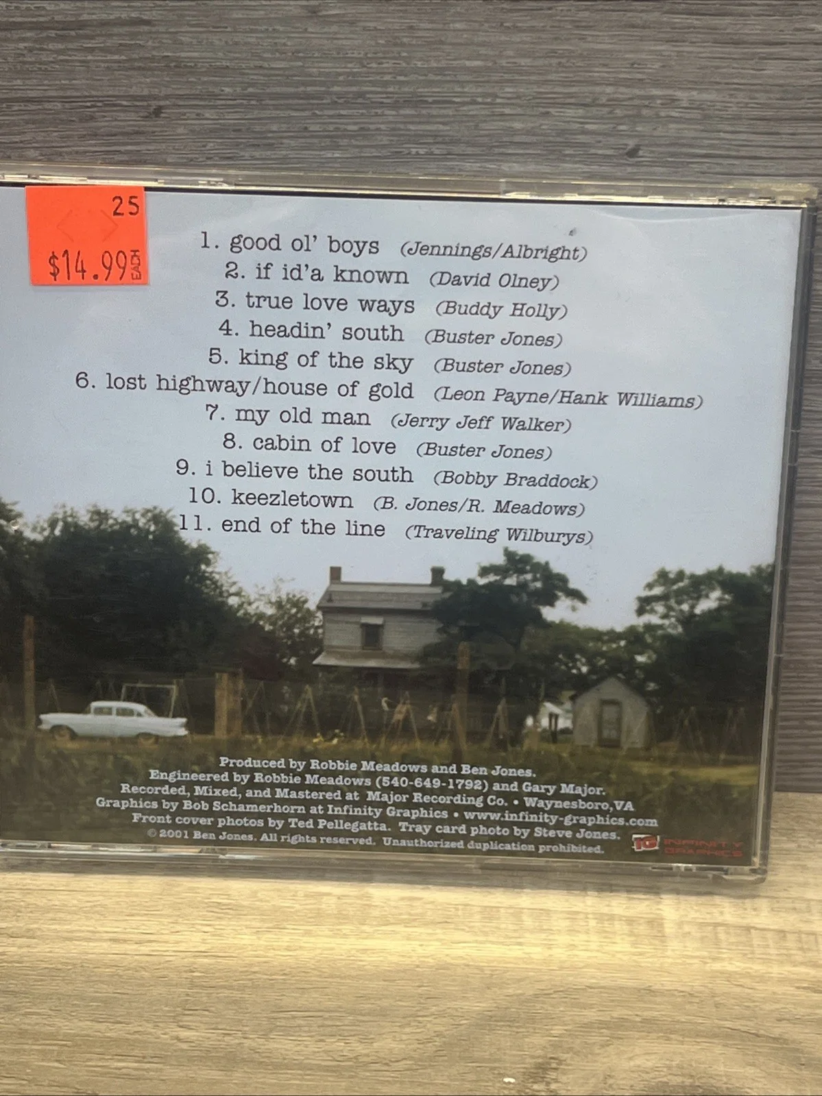 Ben Jones Cooter — Ben Jones “Cooter” Signed Cd End Of The Line The Dukes of Hazzard Autograph, изображение 5
