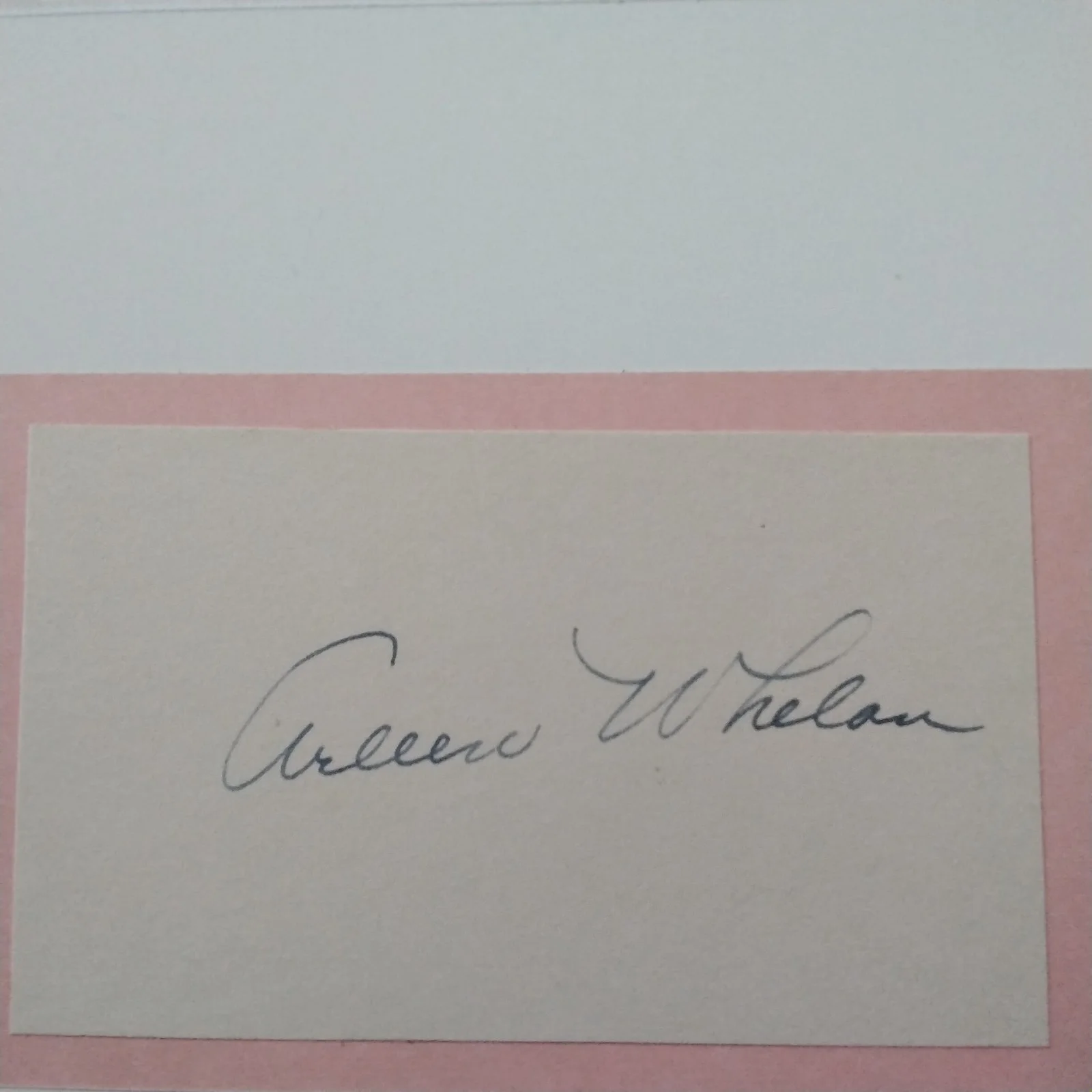 Arleen Whelan SIGNED Card Photo 30s Movie Actress Kidnapped Mr Lincoln Ramrod, изображение 3