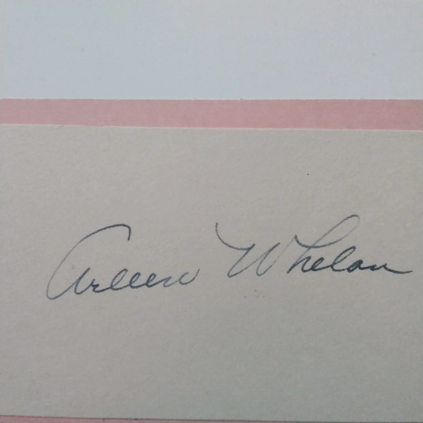 Arleen Whelan SIGNED Card Photo 30s Movie Actress Kidnapped Mr Lincoln Ramrod, изображение 5