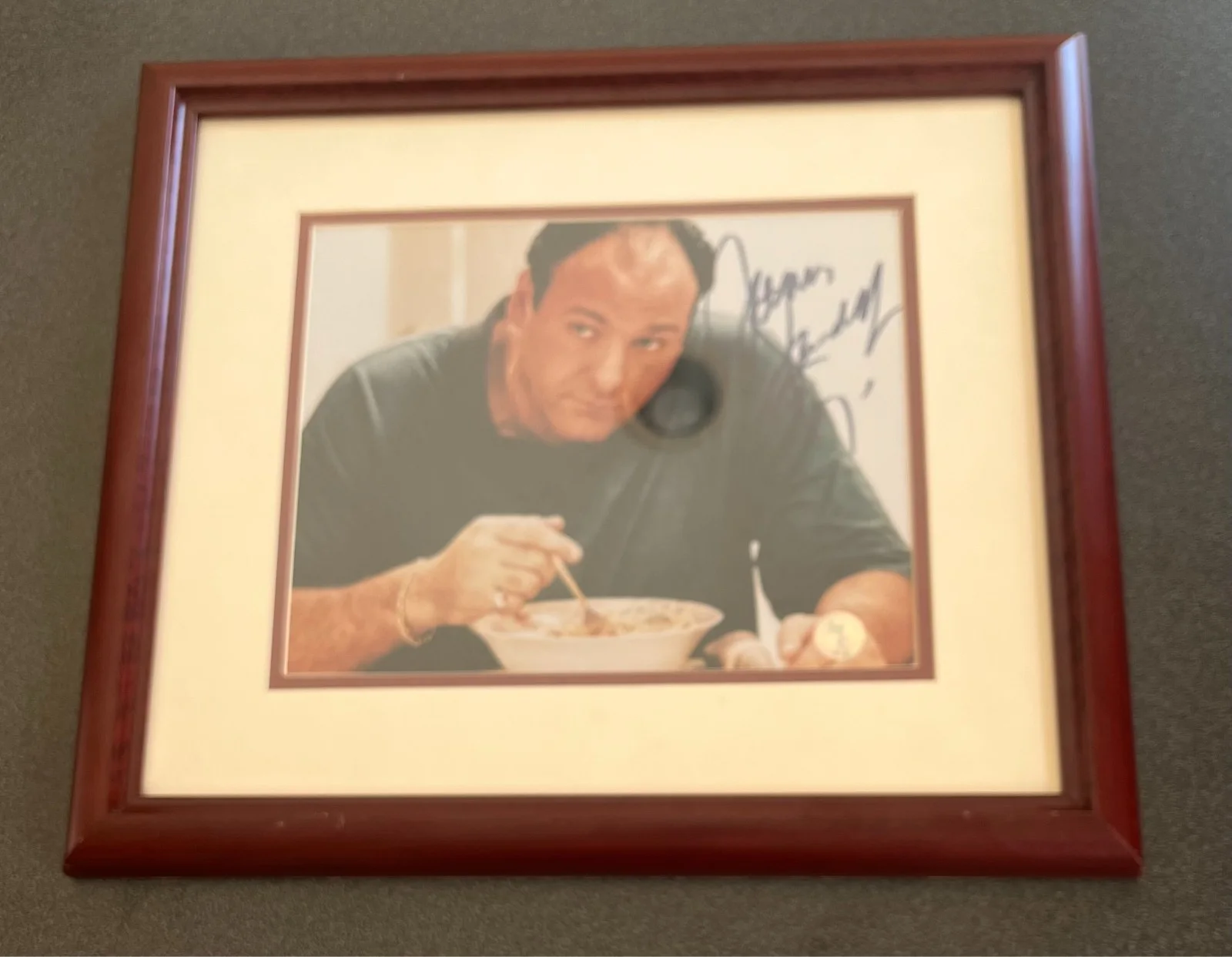 James Gandolfini — Signed and Framed James Gandolfini (Tony Soprano) Picture 8x10 with COA Seal, image 2