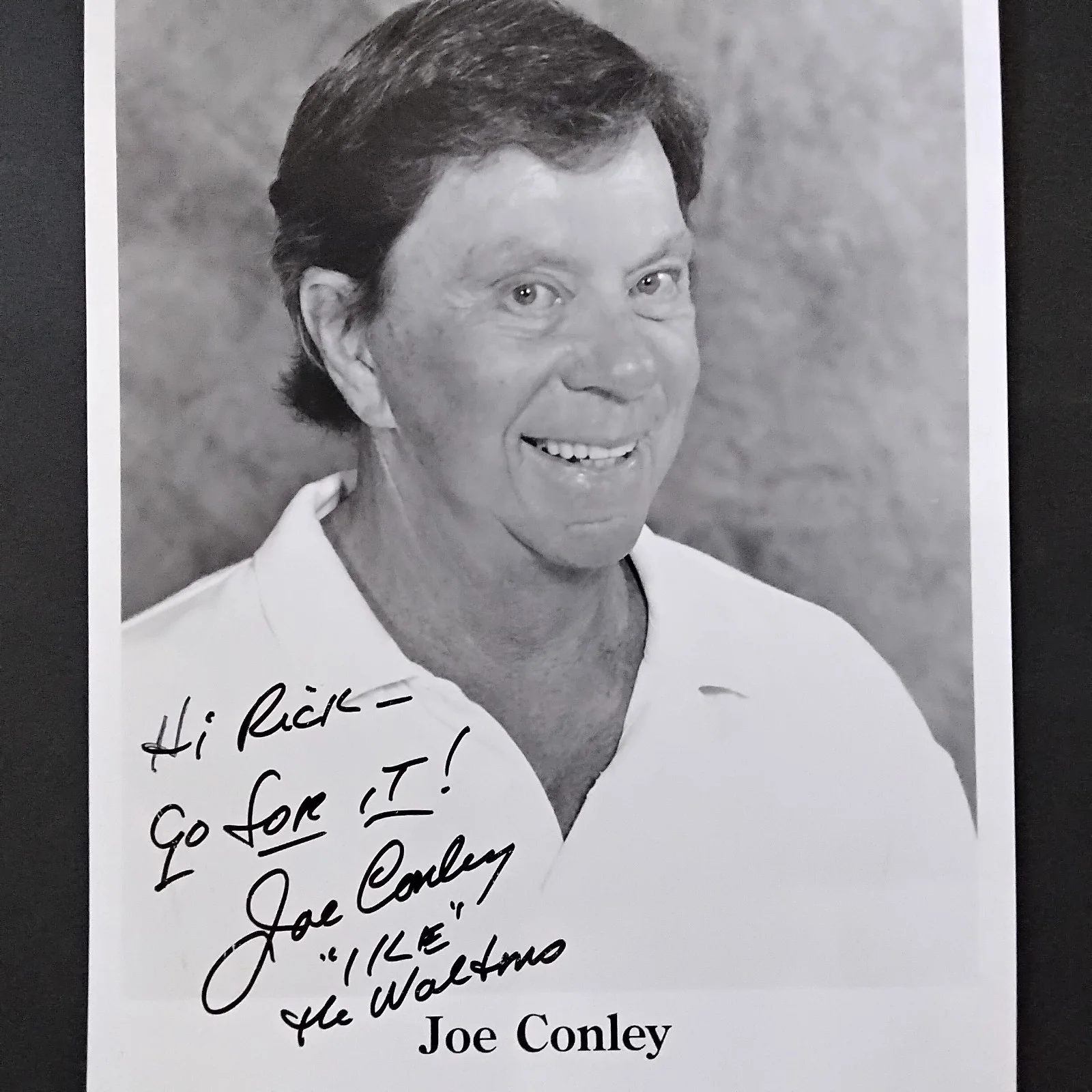 Joe Conley SIGNED Photo Movie TV Actor The Waltons Crimes of Passion Cast Away, изображение 2