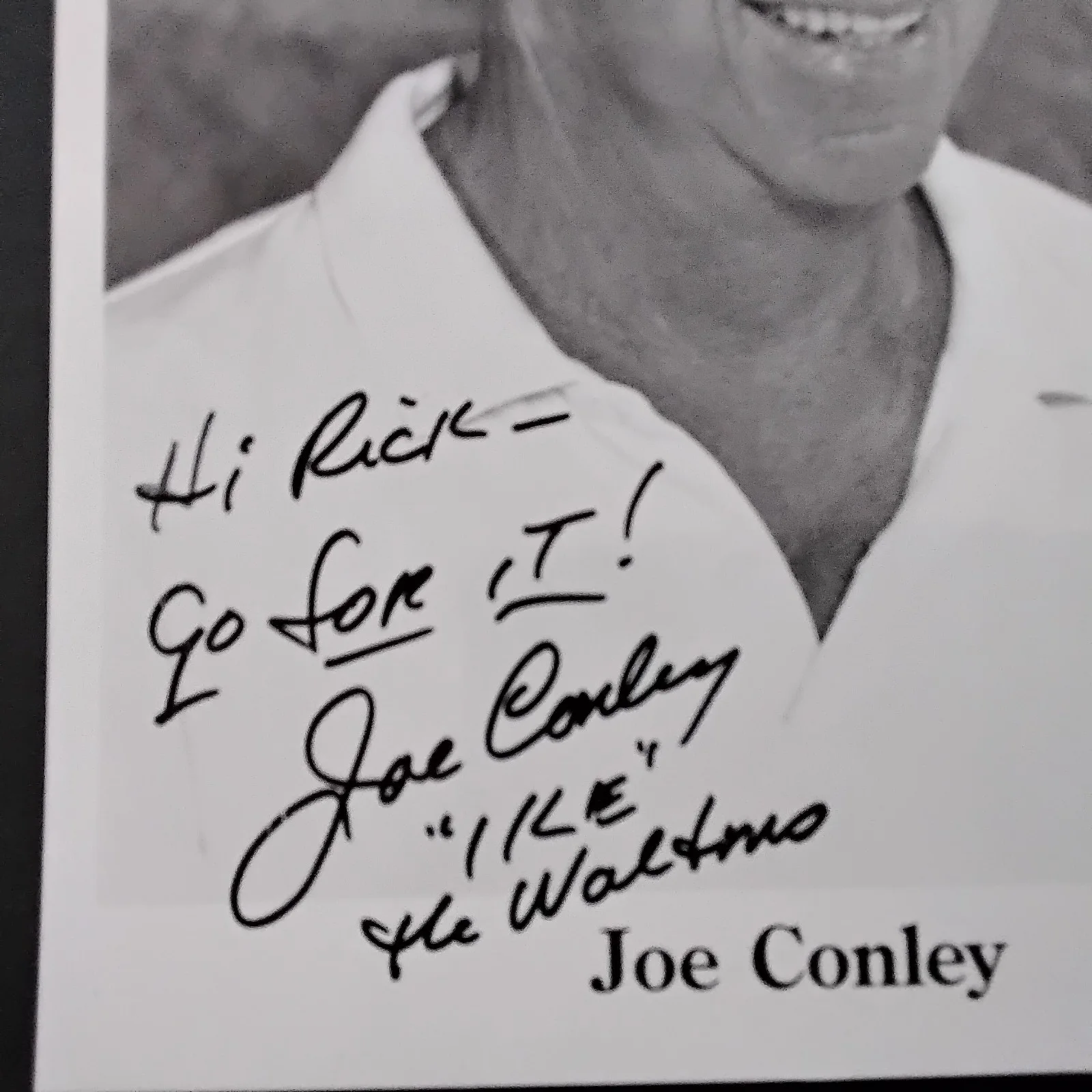 Joe Conley SIGNED Photo Movie TV Actor The Waltons Crimes of Passion Cast Away, изображение 3
