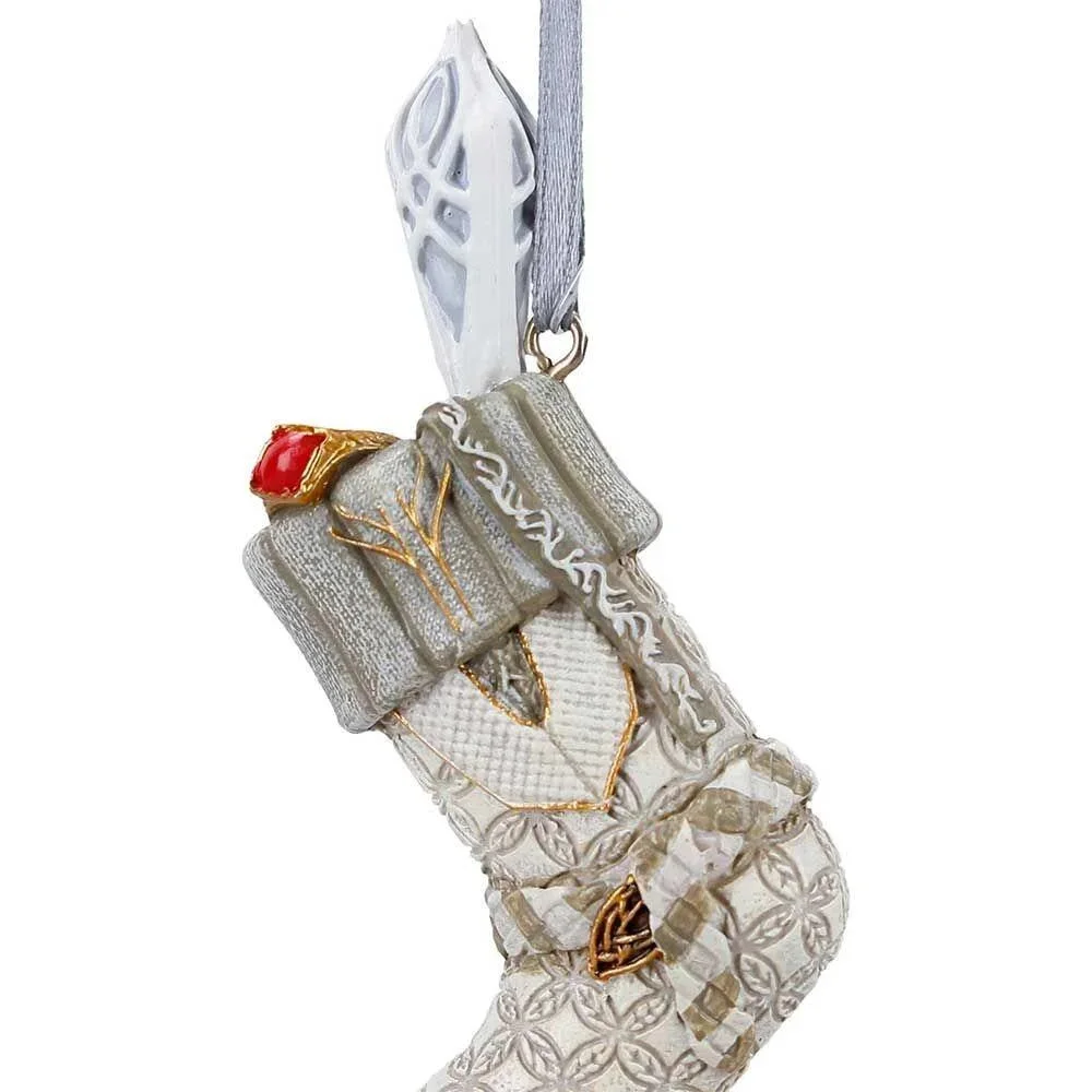 Lord of the Rings Gandalf the White Stocking Hanging Ornament 7.5 by Nemesis Now, изображение 5