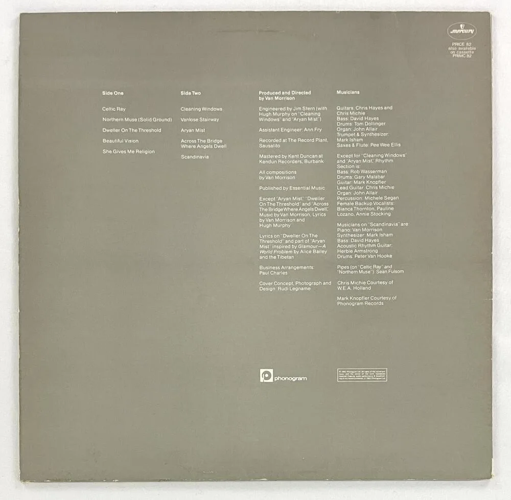 Van Morrison — Van Morrison Signed Autograph Album Vinyl Record Beautiful Vision w/ JSA COA, image 2