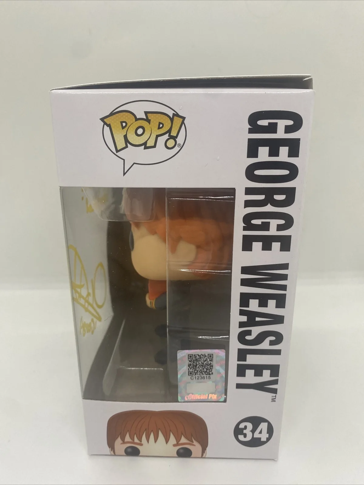 Oliver Phelps — Oliver Phelps SIGNED HARRY POTTER Funko POP #34 George Weasley Official PixQuote, изображение 2