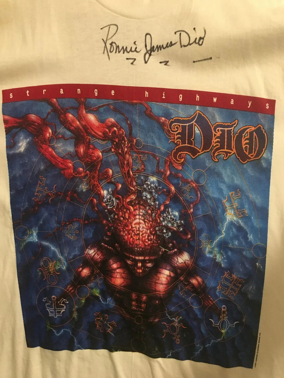 Autographed T-Shirt - Ronnie James Dio, image 3
