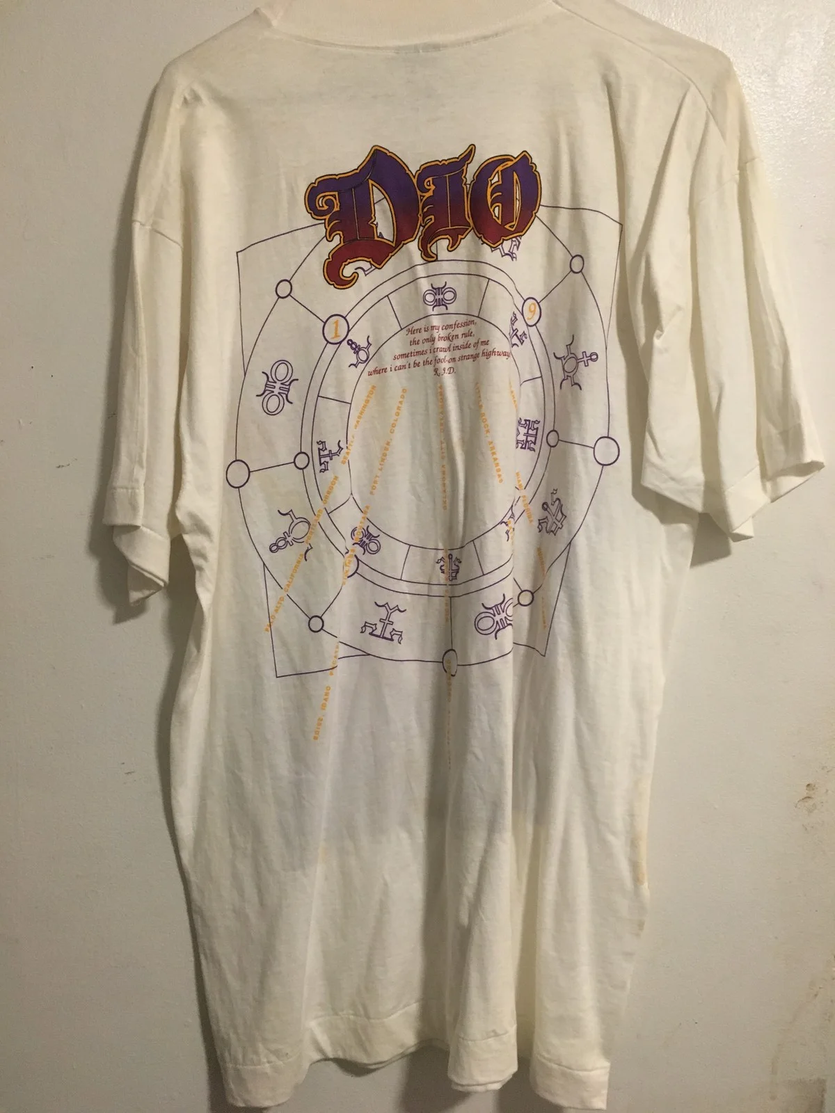 Autographed T-Shirt - Ronnie James Dio, image 4