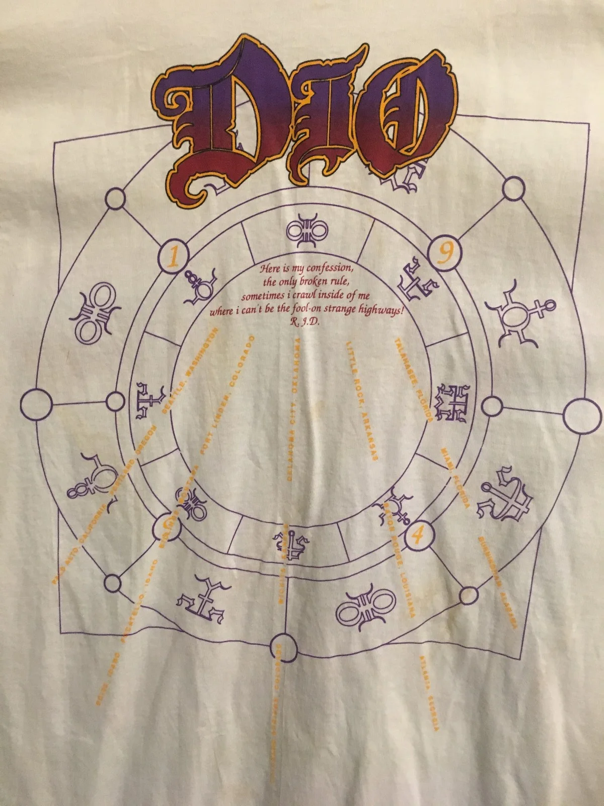 Autographed T-Shirt - Ronnie James Dio, image 5