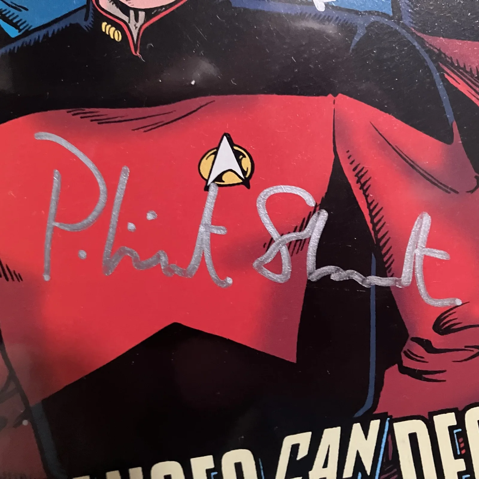 Stewart, Frakes, Dorn, McFadden, Sirtis, Spiner — Autographed Comic - ST:TNG #76 (Oct 1995) - 6 signatures!, image 3