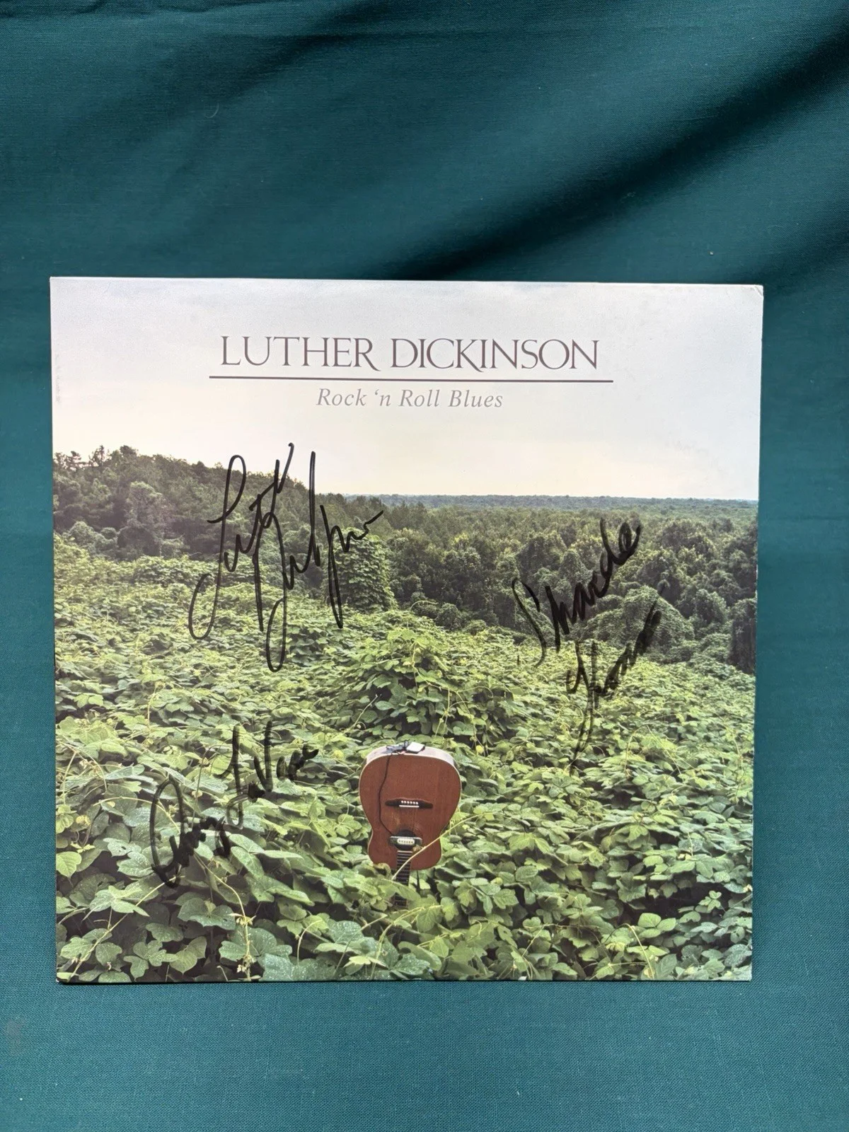Pair of Luther Dickinson Signed Vinyls Rock 'n Roll Blues/ Hambone's Meditations, image 2
