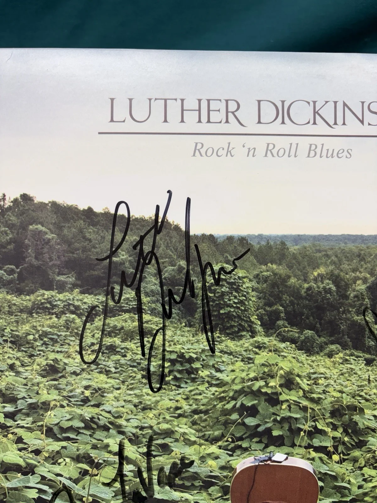 Pair of Luther Dickinson Signed Vinyls Rock 'n Roll Blues/ Hambone's Meditations, image 3