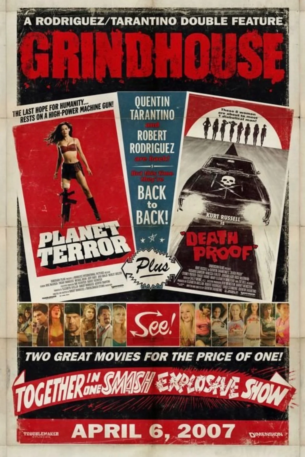 Grindhouse - 2007 - Planet Terror - Death Proof Rare Unmounted 35mm Film Cells, изображение 2