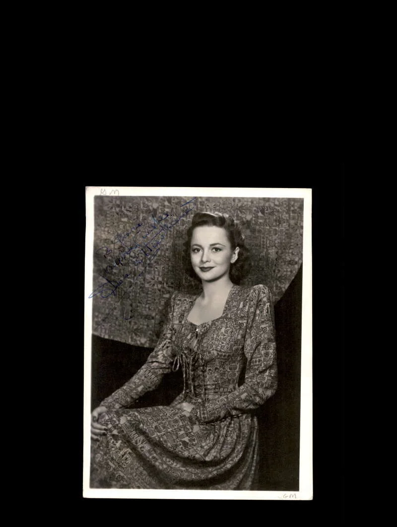 Olivia De Havilland — Olivia De Havilland JSA Coa Signed 5x7 Vintage Photo Autograph