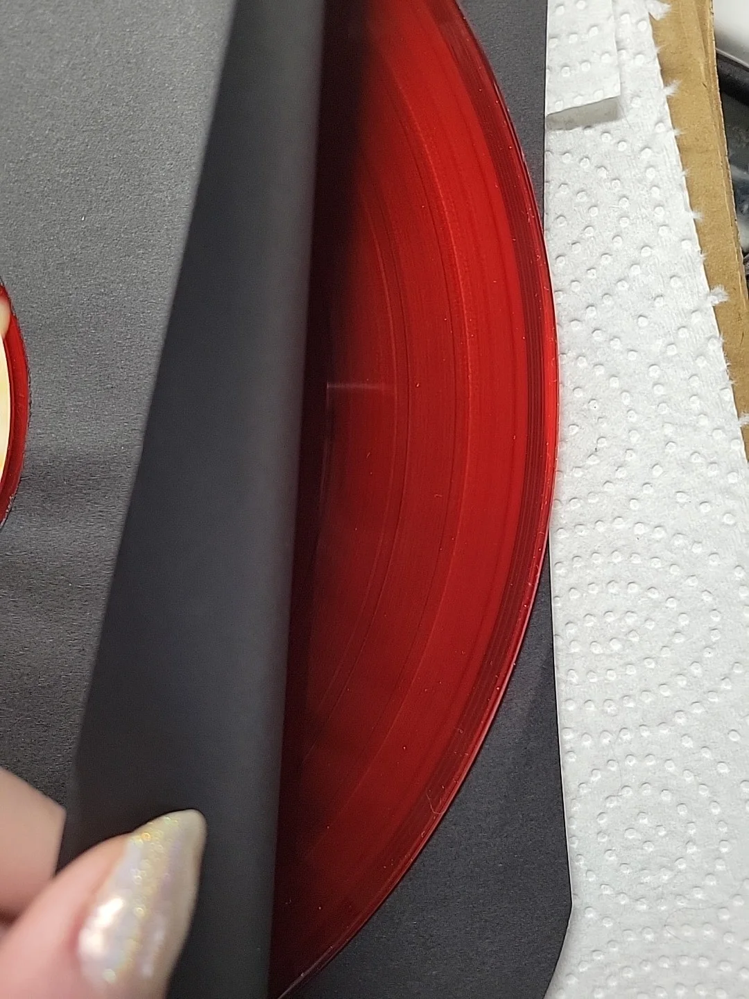 Selena Gomez Benny Blanco I Said I Love You First Candy Cane Red Signed Vinyl, image 5