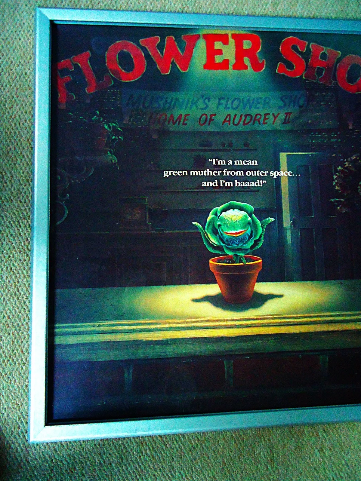 LITTLE SHOP OF HORRORS UK QUAD FILM POSTER 1986 VINTAGE 40 YRS OLD ORIGINAL GEM, изображение 2