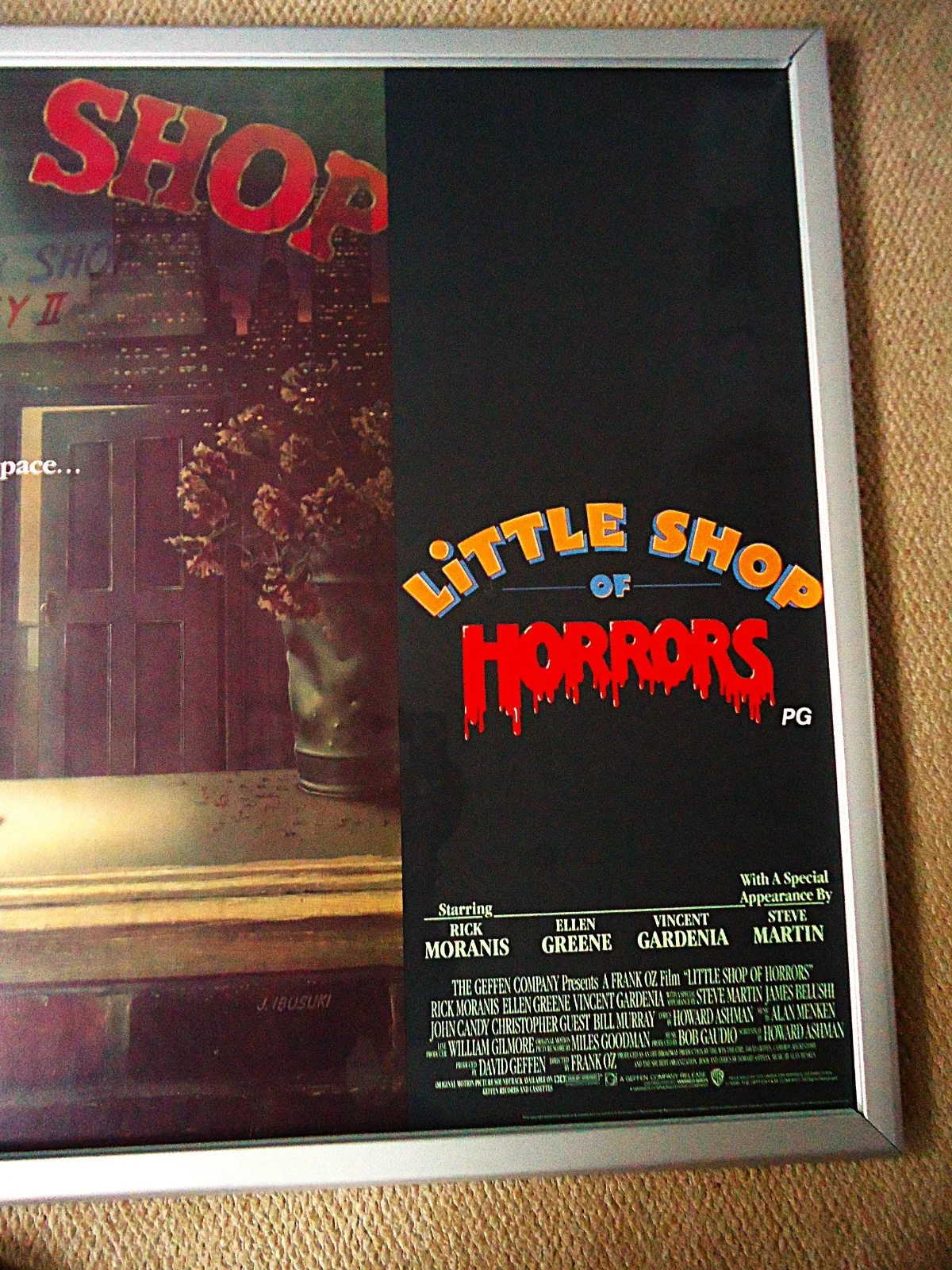LITTLE SHOP OF HORRORS UK QUAD FILM POSTER 1986 VINTAGE 40 YRS OLD ORIGINAL GEM, изображение 4