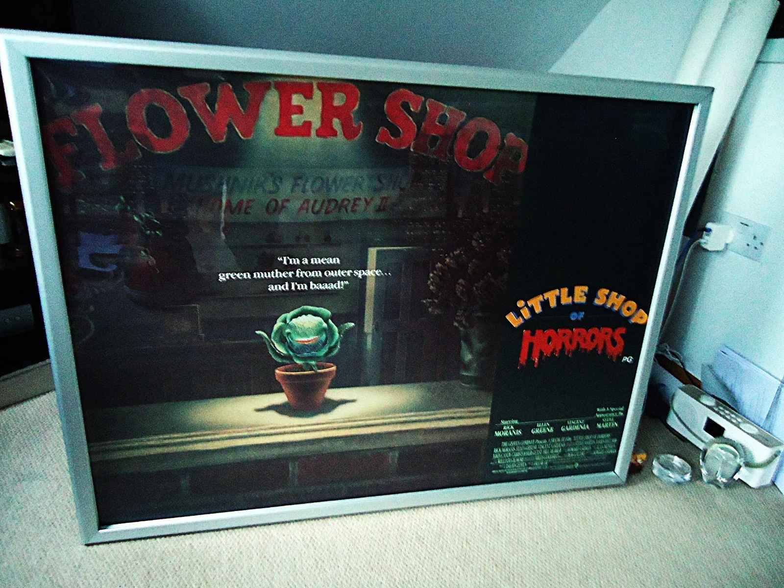 LITTLE SHOP OF HORRORS UK QUAD FILM POSTER 1986 VINTAGE 40 YRS OLD ORIGINAL GEM, изображение 5