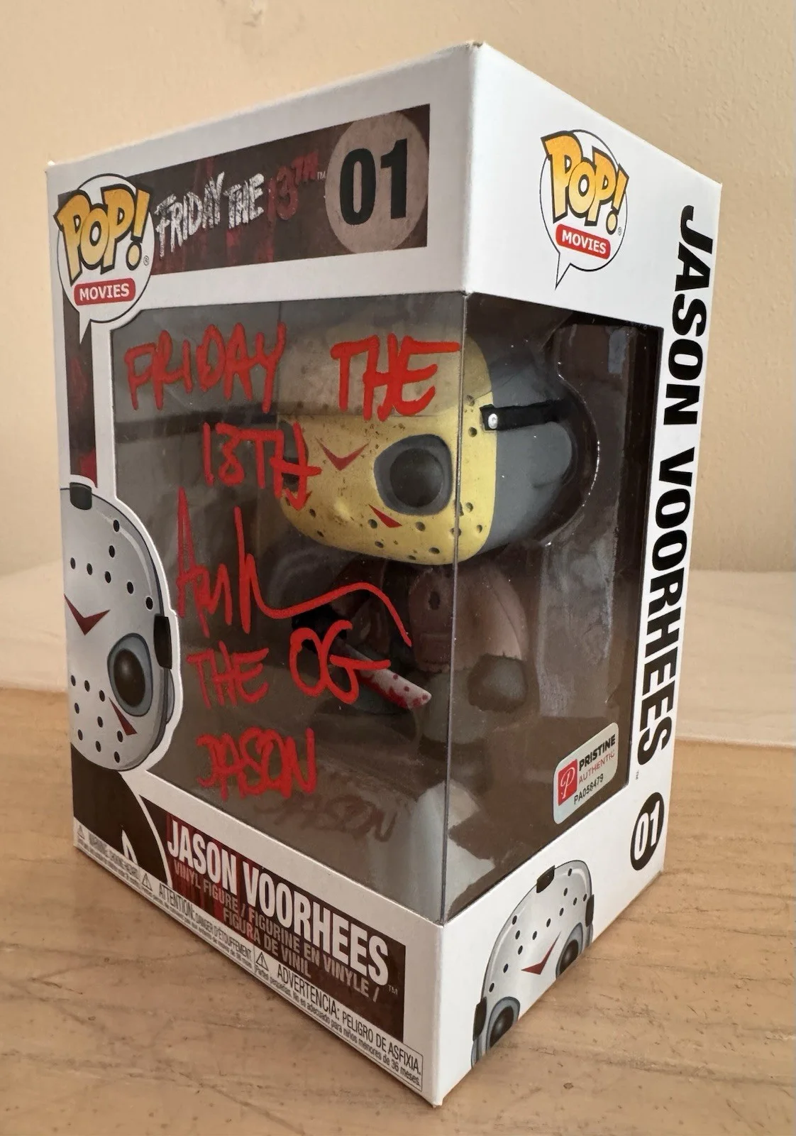 Ari Lehman — Ari Lehman "The OG Jason" Autographed Friday the 13th Funko Pop #1, image 2