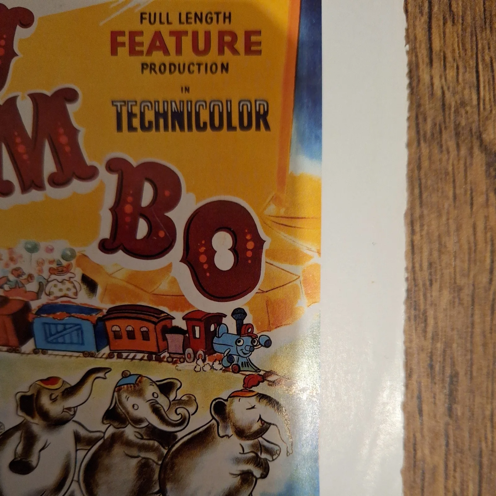 Classic Style Disney "Dumbo" 1941 Fine Art Premium Reproduction Postcard, изображение 5