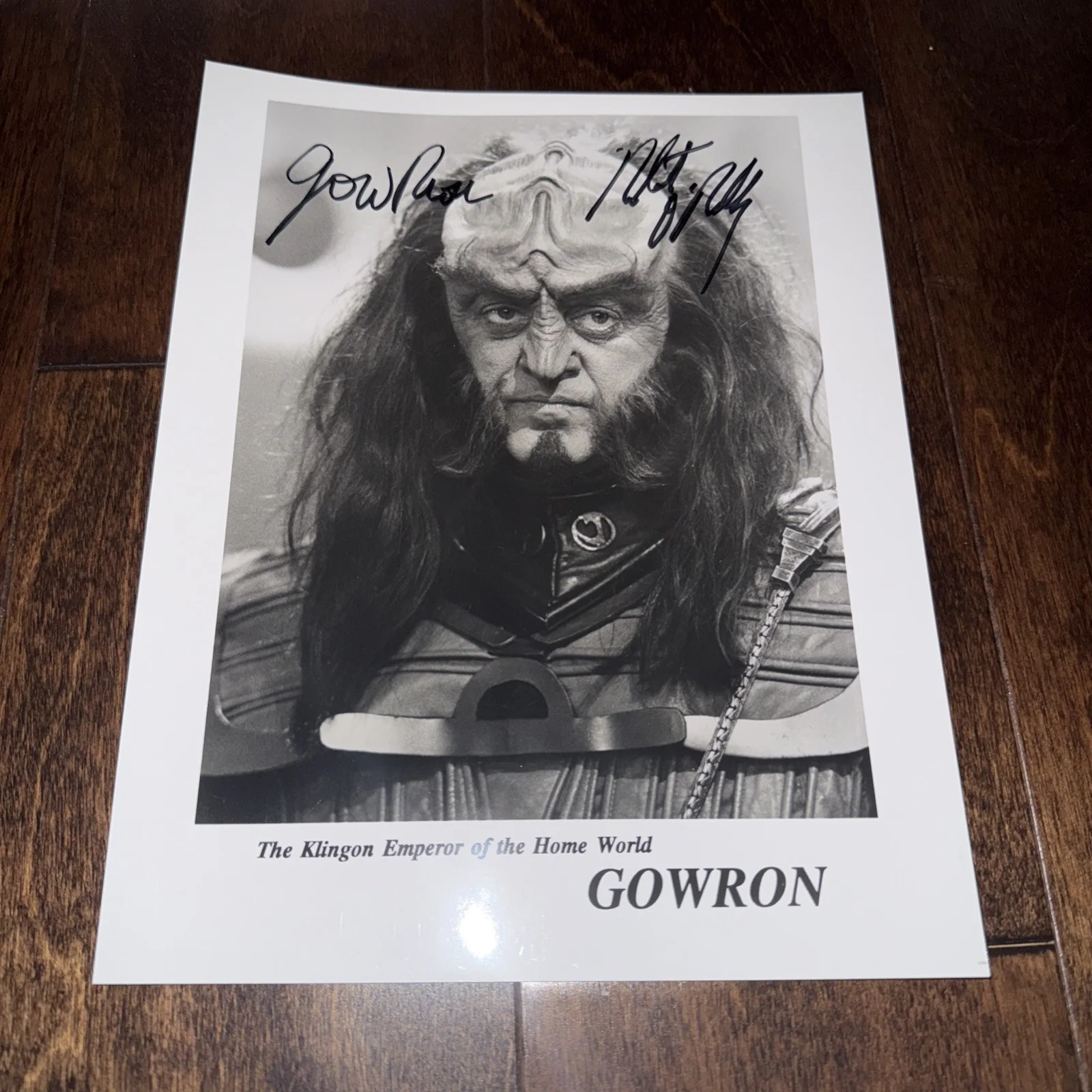 Robert O'Reilly — Robert O'Reilly SIGNED 8x10 Photo TV Movie Actor GOWRON Star Trek Deep Space 9, image 2
