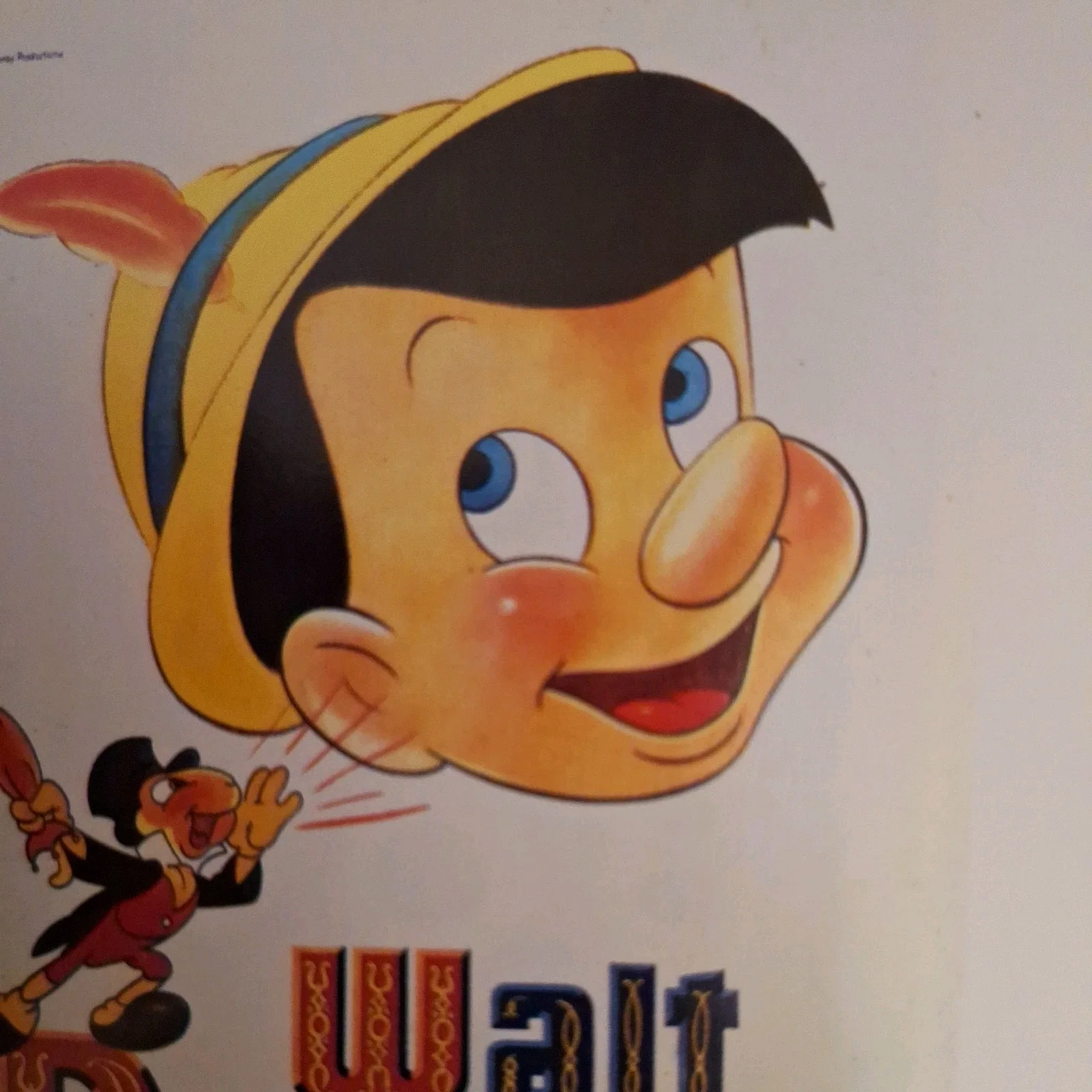 Disney Classic Style "Pinocchio" 1940 Premium Reproduction Fine Art Postcard, изображение 2