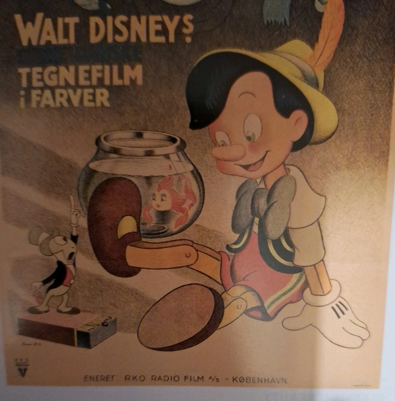 Disney Classic Style "Pinocchio" 1940 Premium Reproduction Fine Art Postcard, изображение 4
