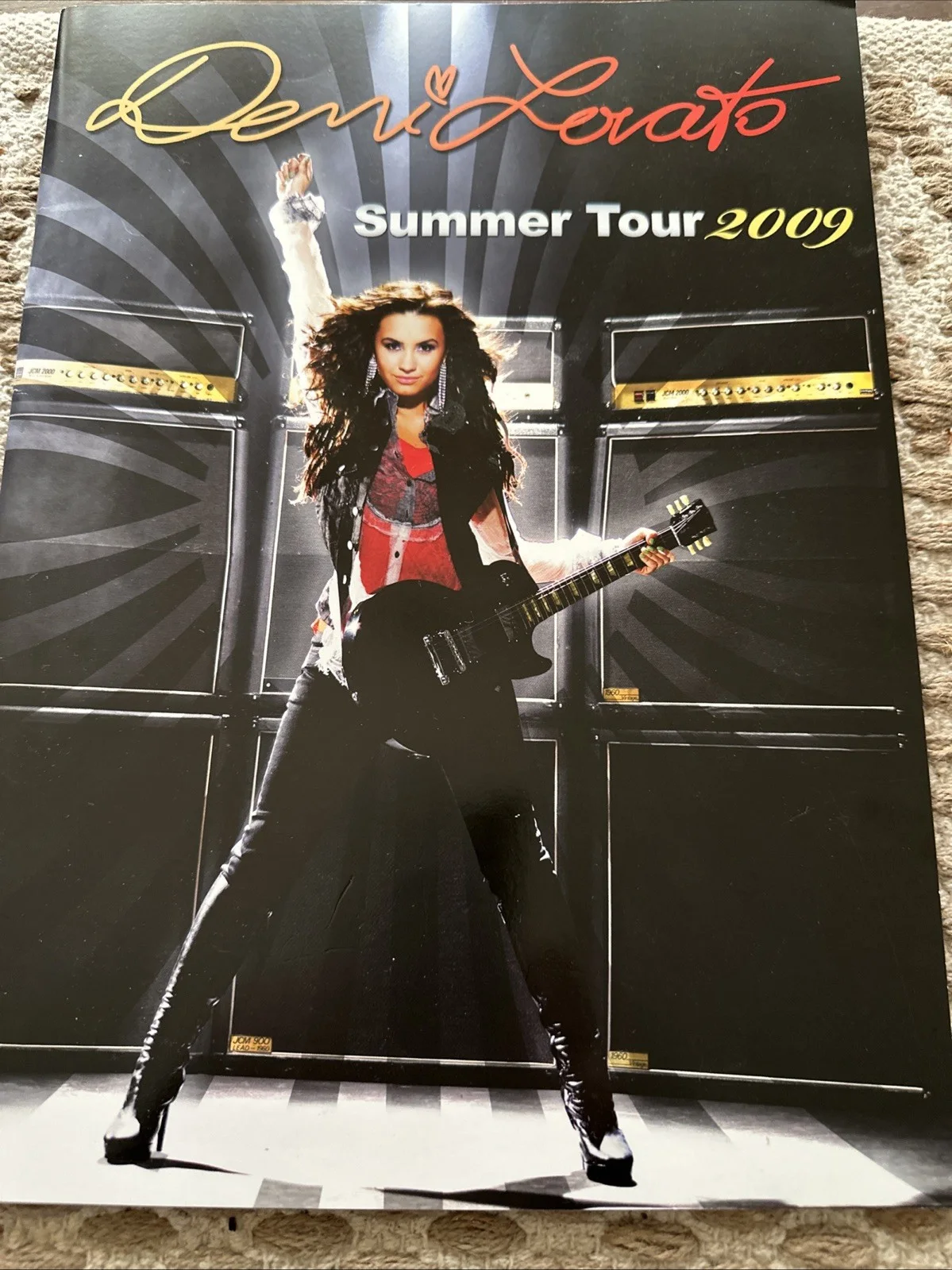 Demi Lovato Signed Here We Go Again CD +2009 Tour Program Booklet And Ticket, image 2