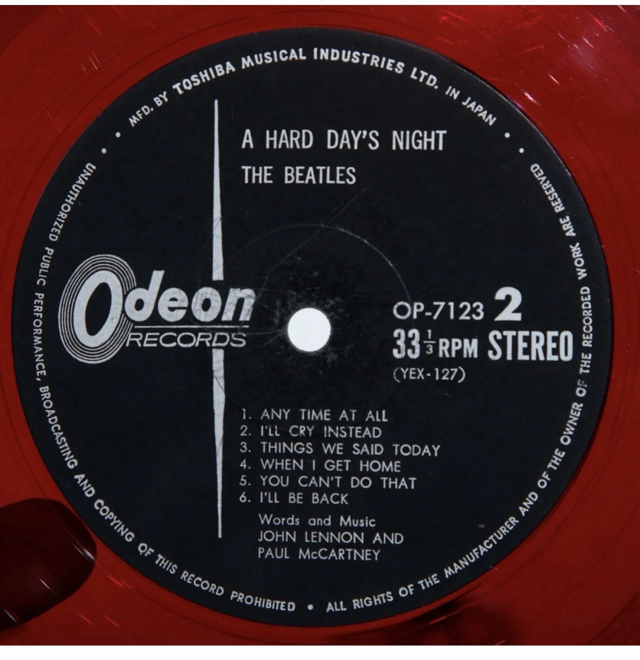 Rare Beatles Signed "A Hard Day’s Night" Odeon Records Japan Album, image 5